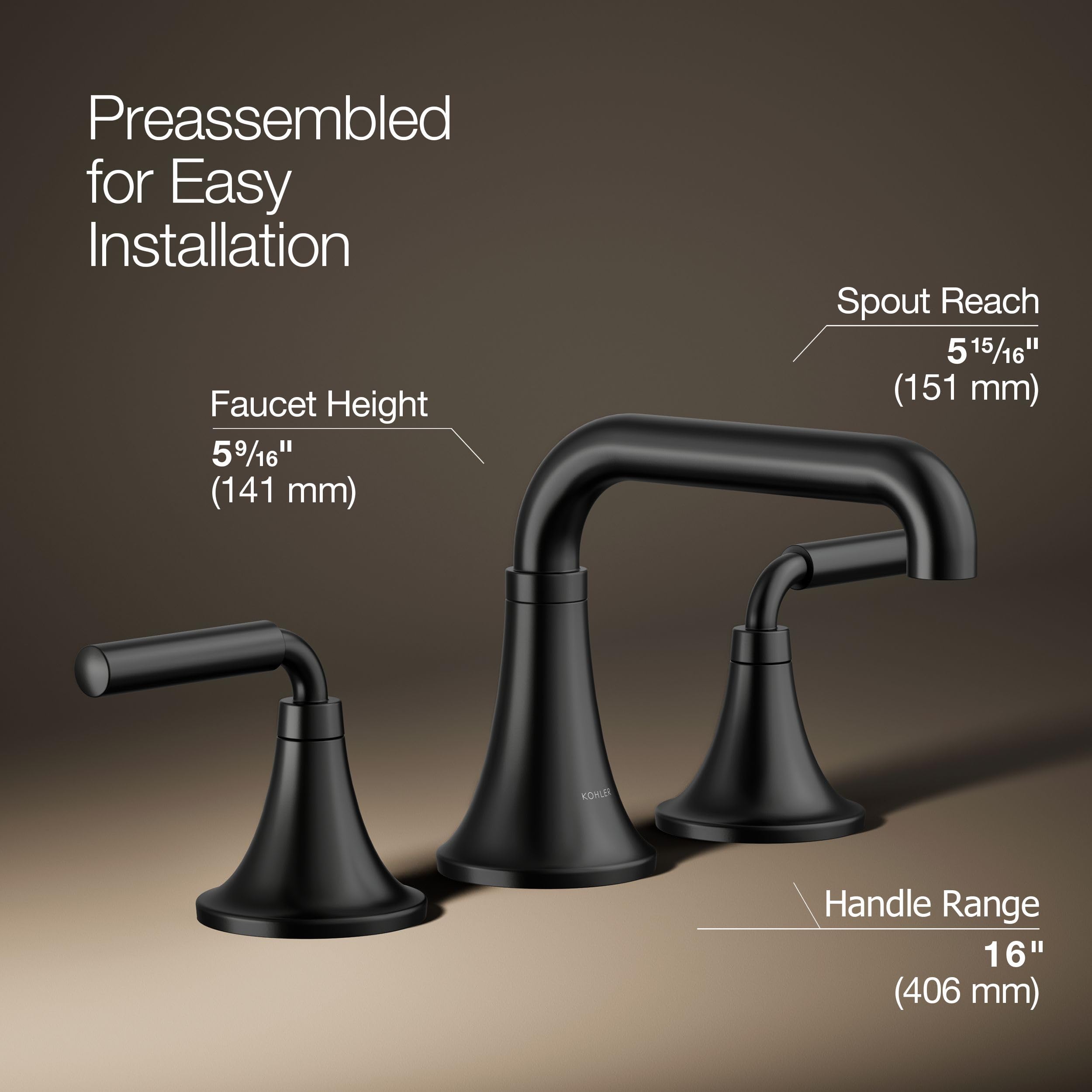 Open Box - Kohler K-27416-4-BL - Bathroom Sink Faucets Faucet