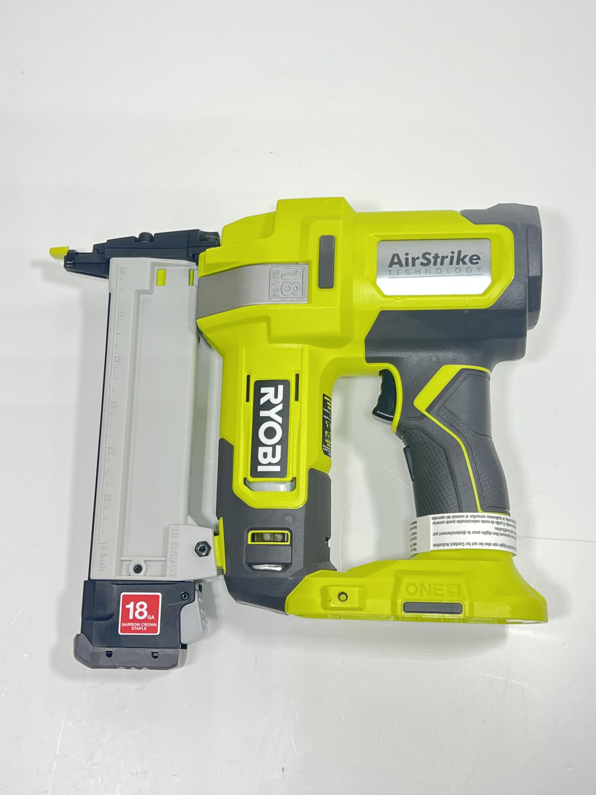 Open Box -  RYOBI 18V ONE+ AirStrike 18-Gauge Cordless Lithium-Ion Narrow Crown Stapler (Tool-Only) RYOBIBullseye Deals