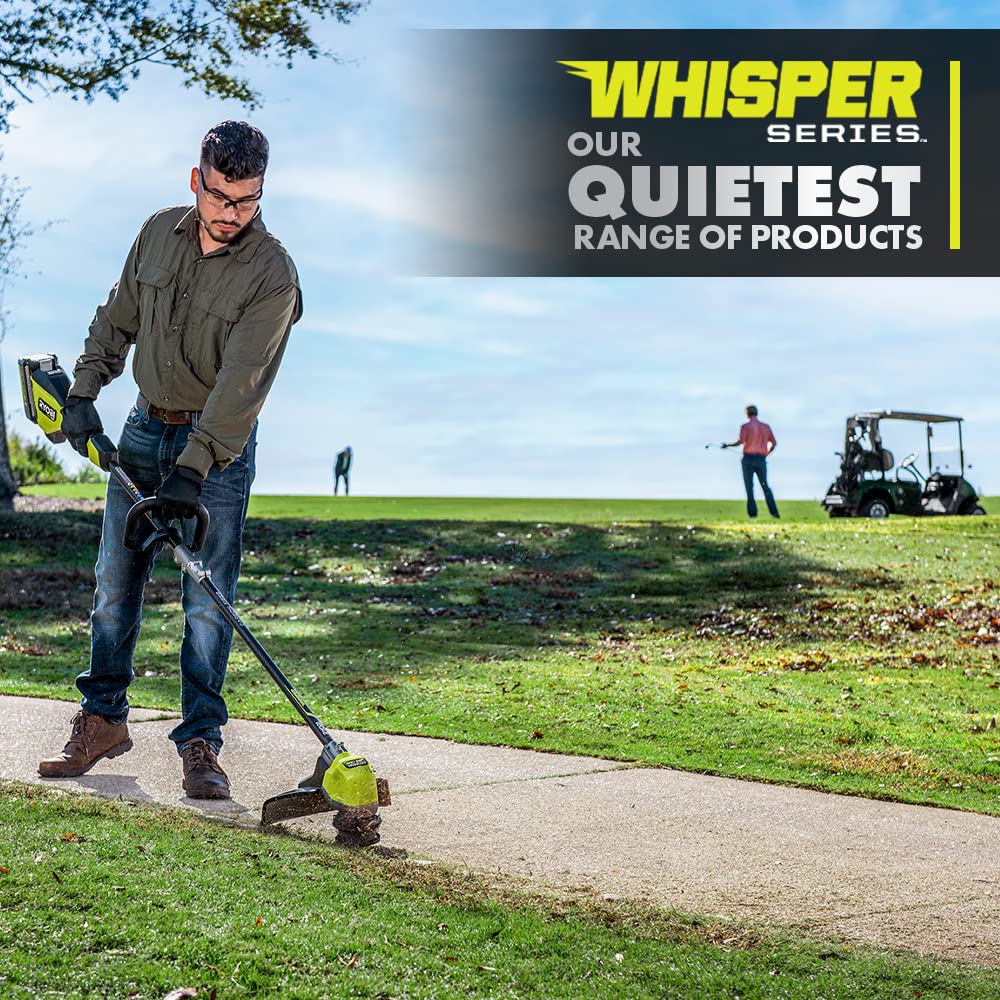 Open Box - RYOBI 40V HP Brushless Whisper Series 17 in. Cordless Battery Carbon Fiber Shaft String Trimmer w/ 6.0 Ah Battery & Charger RYOBIBullseye Deals