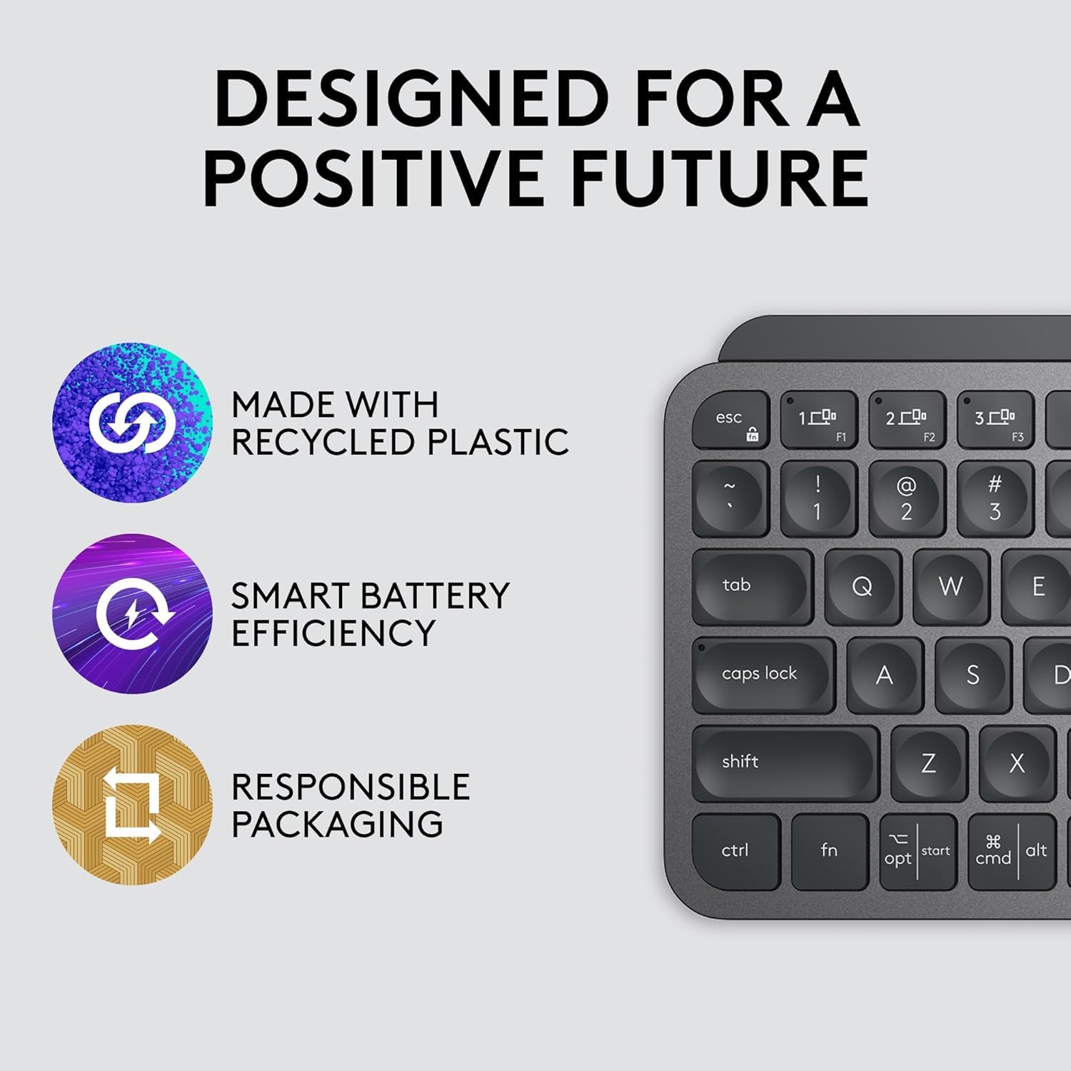 Refurbished - MX Keys Mini Minimalist Wireless Illuminated Keyboard-GRAPHITE-US-2.4GHZ/BT 920-010388