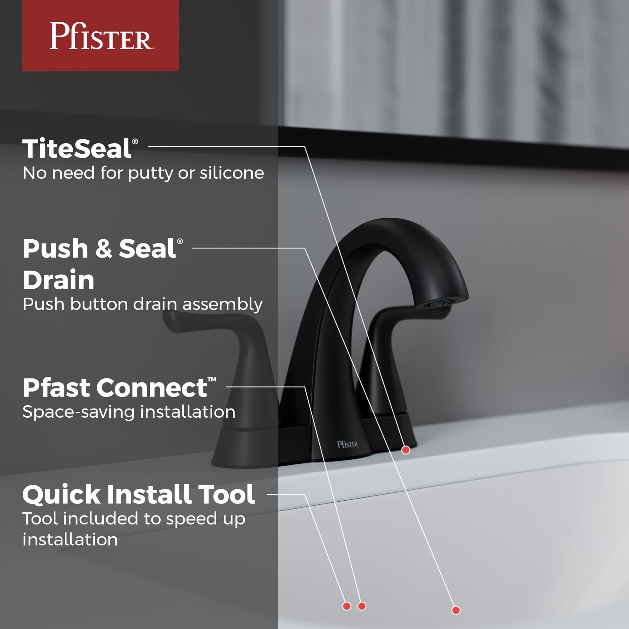 Open Box - Pfister LF-048-MALSDB - Bathroom Sink Faucets Faucet