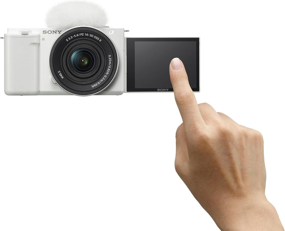 Refurbished - Sony Alpha ZV-E10 APS-C Mirrorless Vlog Camera with 16-50mm Lens White