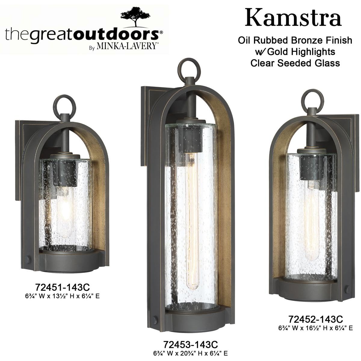 Open Box - The Great Outdoors 72451-143C - Wall Sconces Outdoor Lighting