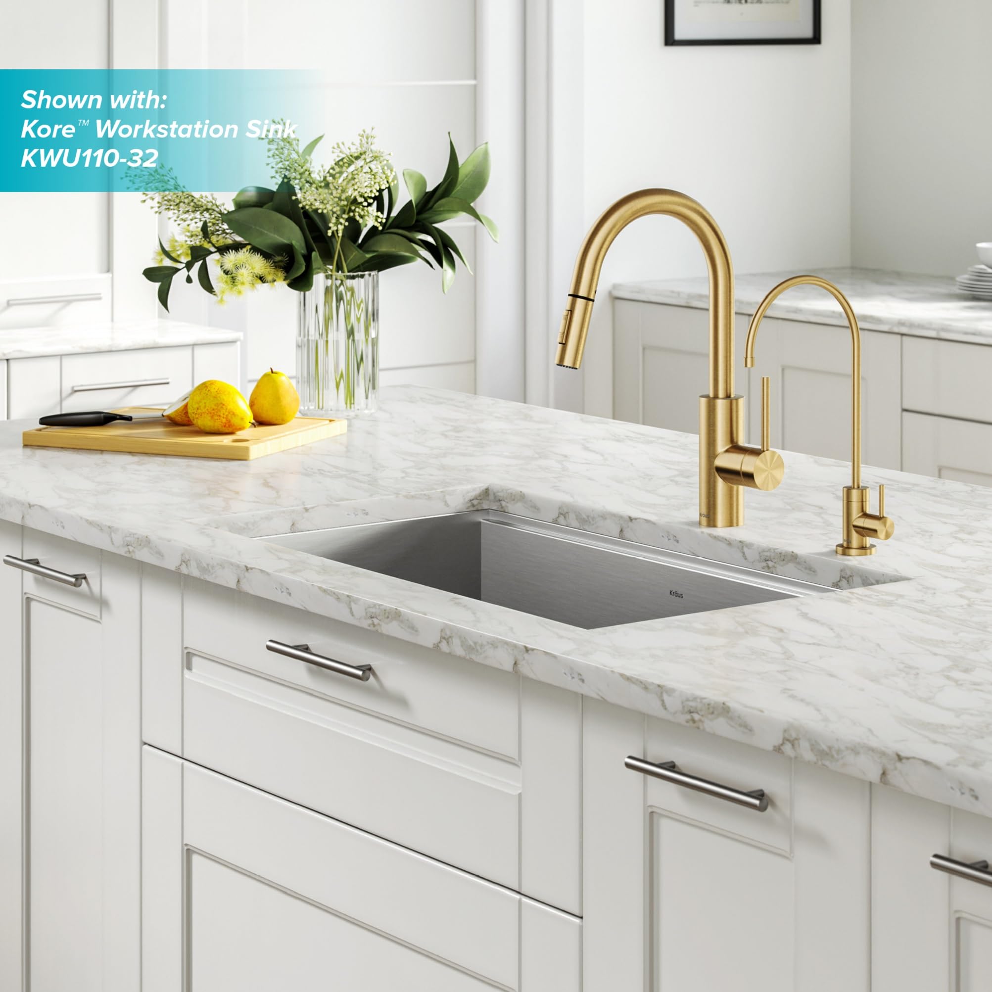 Open Box - Kraus KPF-2620-FF-100BB - Kitchen Faucet