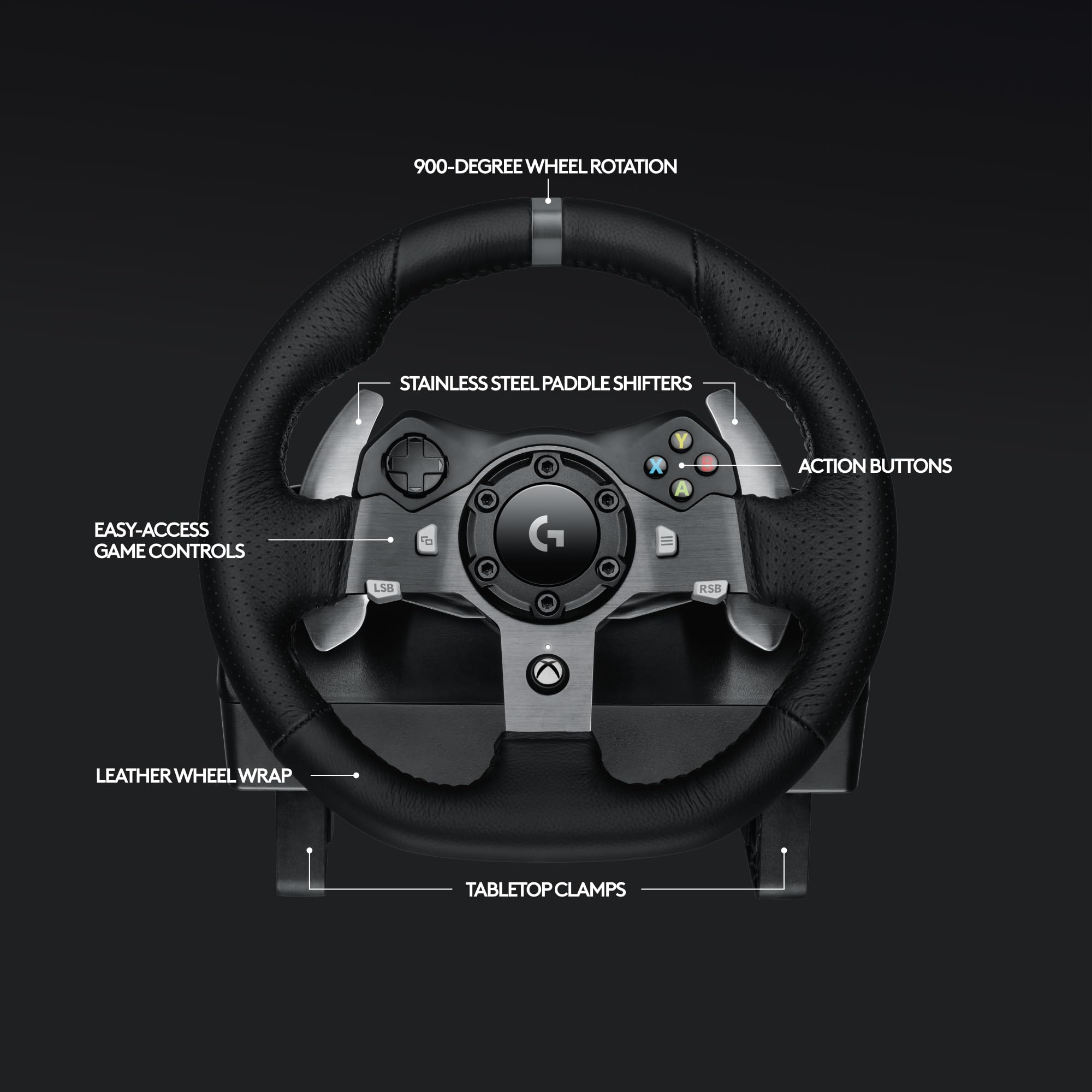Refurbished - Logitech G920 Driving Force Racing Wheel for Xbox One and PC (941-000121)