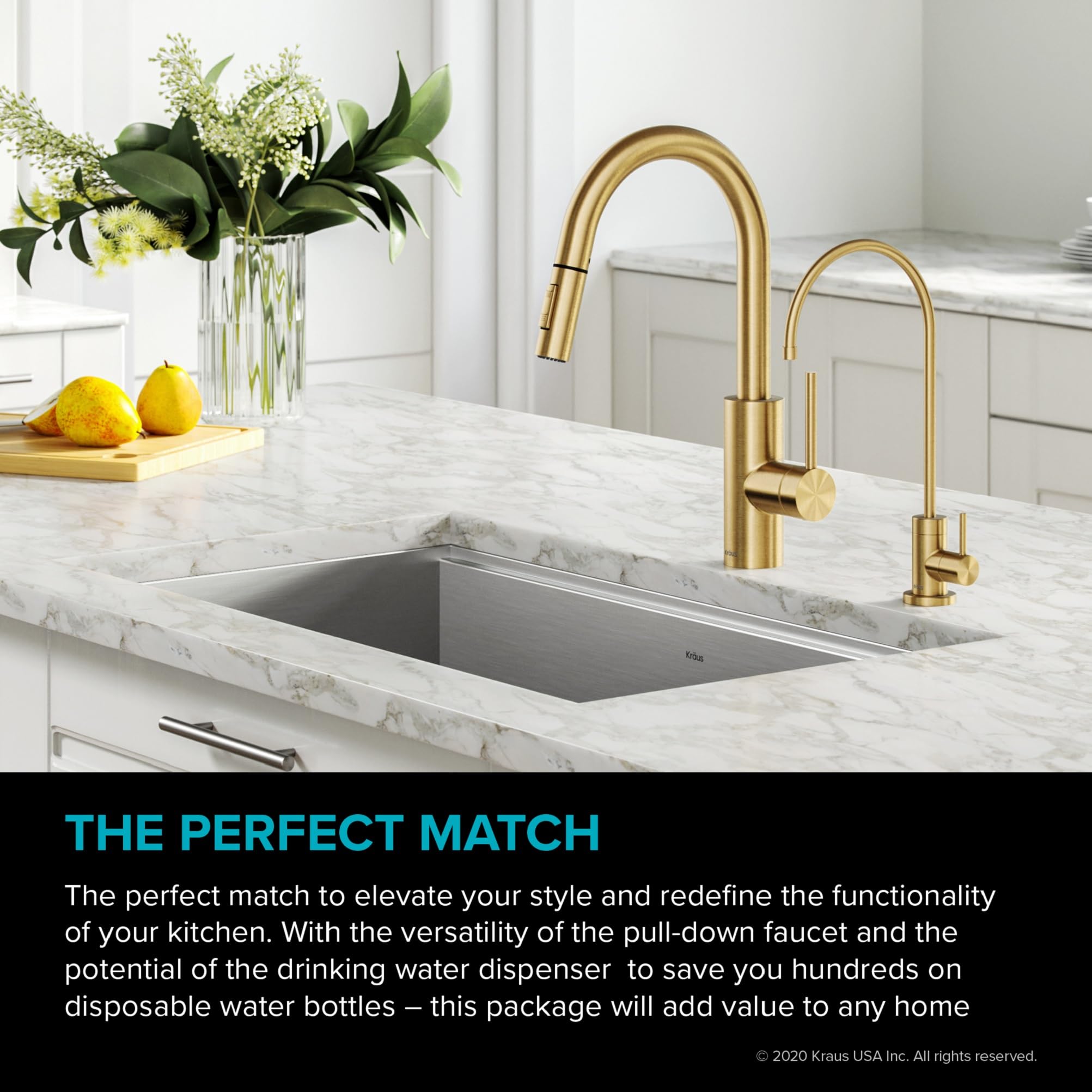 Open Box - Kraus KPF-2620-FF-100BB - Kitchen Faucet
