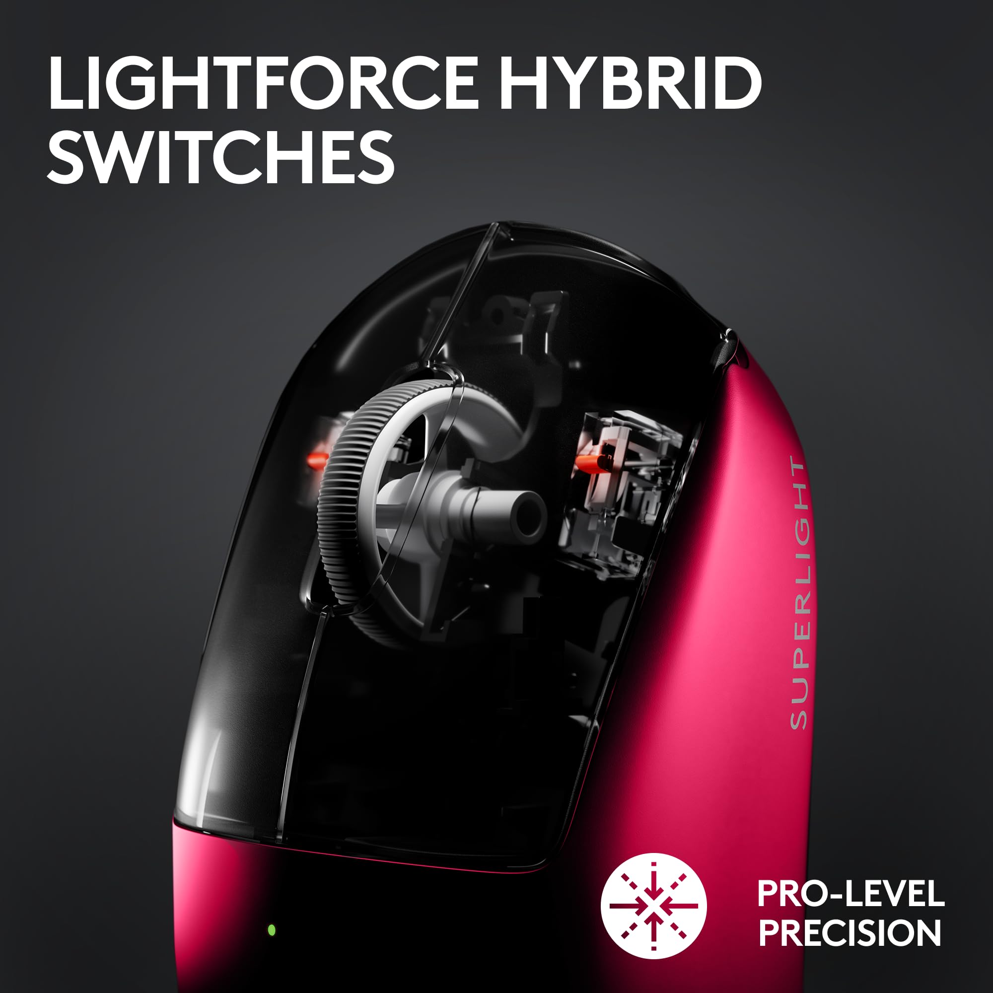 Open Box -  G PRO X SUPERLIGHT 2 LIGHTSPEED Gaming Mouse-MAGENTA-2.4GHZ-#215 910-006795