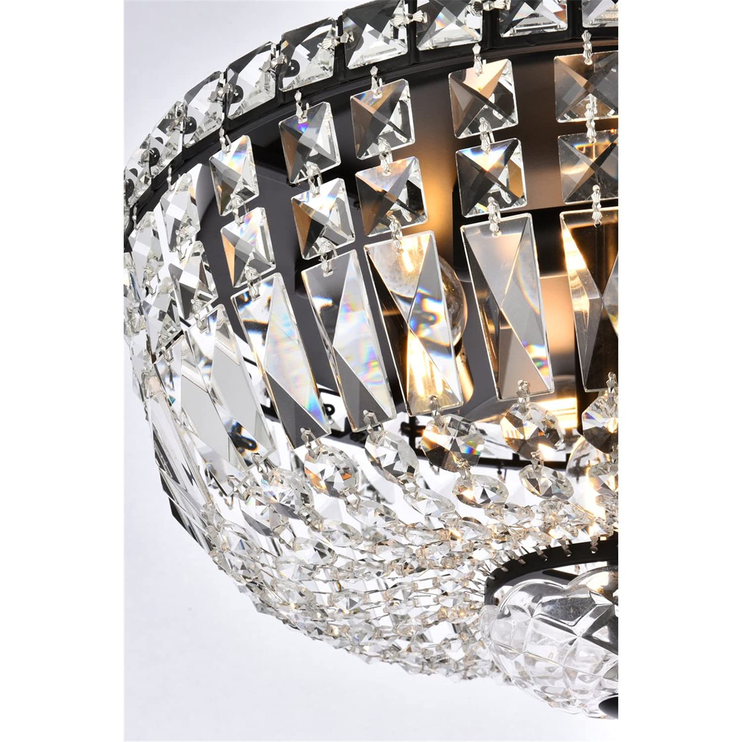 Open Box - Elegant Lighting V2528F16BK/RC - Ceiling Fixtures Indoor Lighting