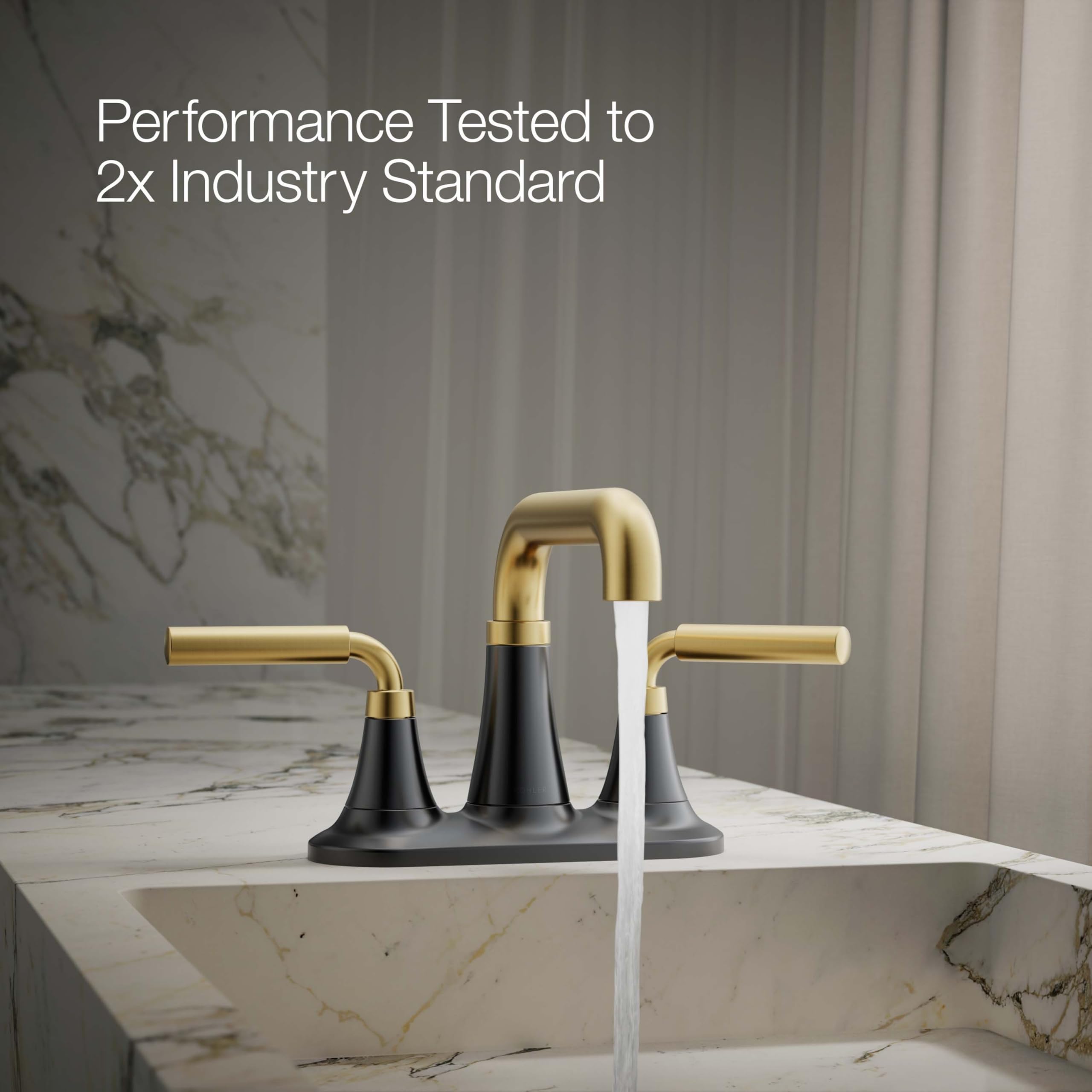 Open Box - Kohler K-27414-4N-BMB - Bathroom Sink Faucets Faucet