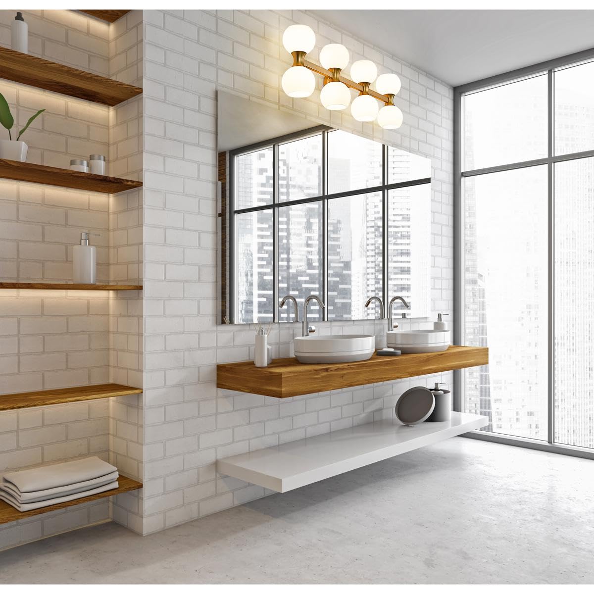 Open Box - Z-Lite 494-8V-MGLD - Bathroom Fixtures Indoor Lighting