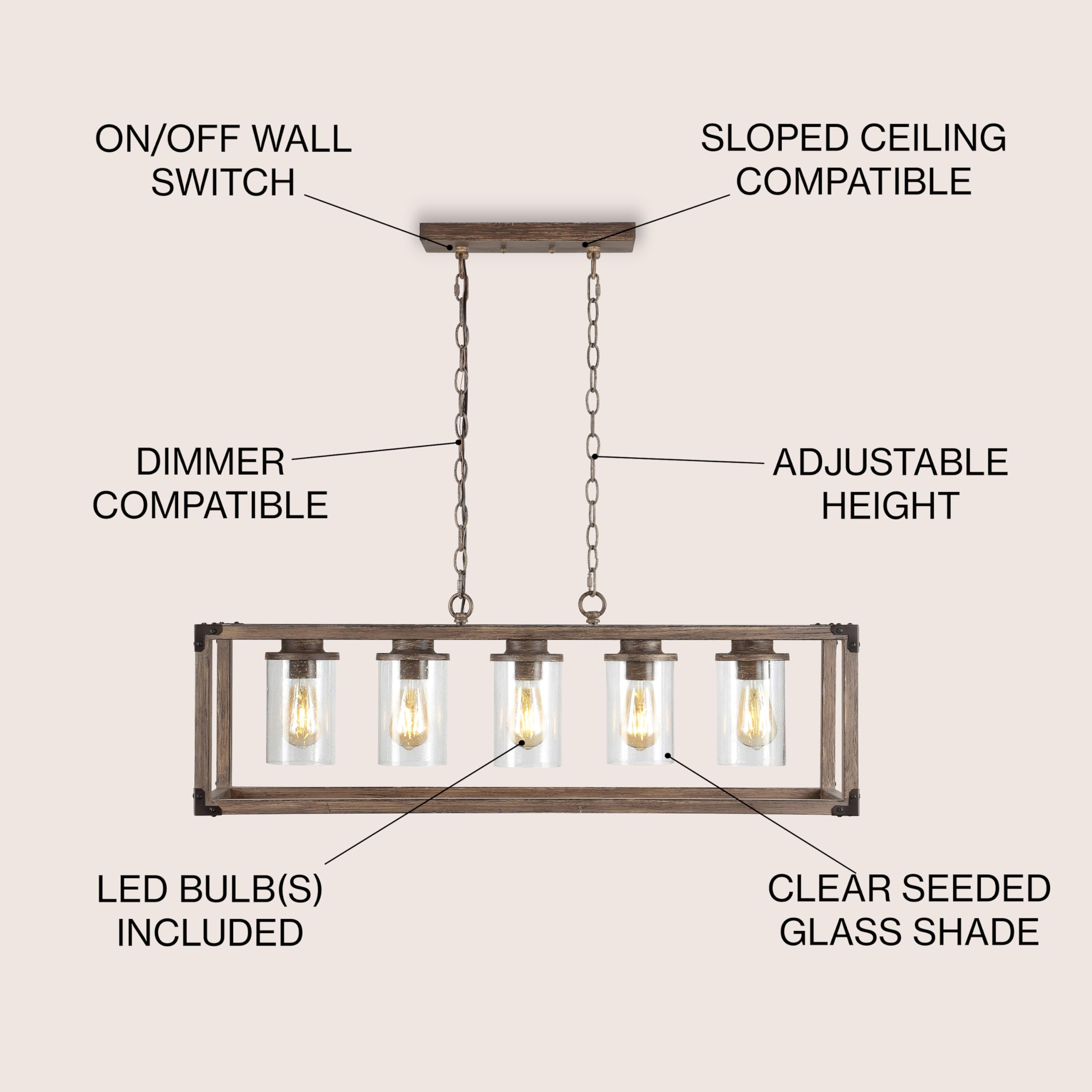 Open Box - JONATHAN Y Lighting JYL7478A - Chandeliers Indoor Lighting