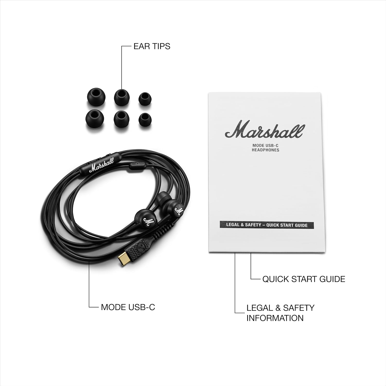 Refurbished - Marshall - Mode USB-C In-ear Wired Earbuds