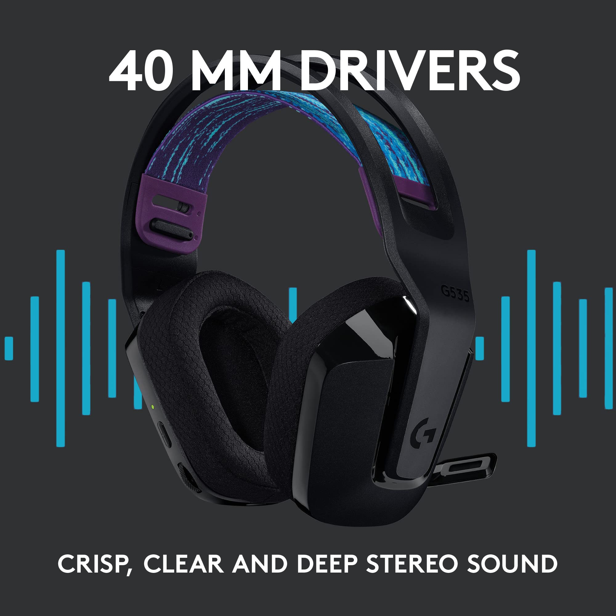 Open Box -  Logitech G G535 LIGHTSPEED Wireless Headset (Black)