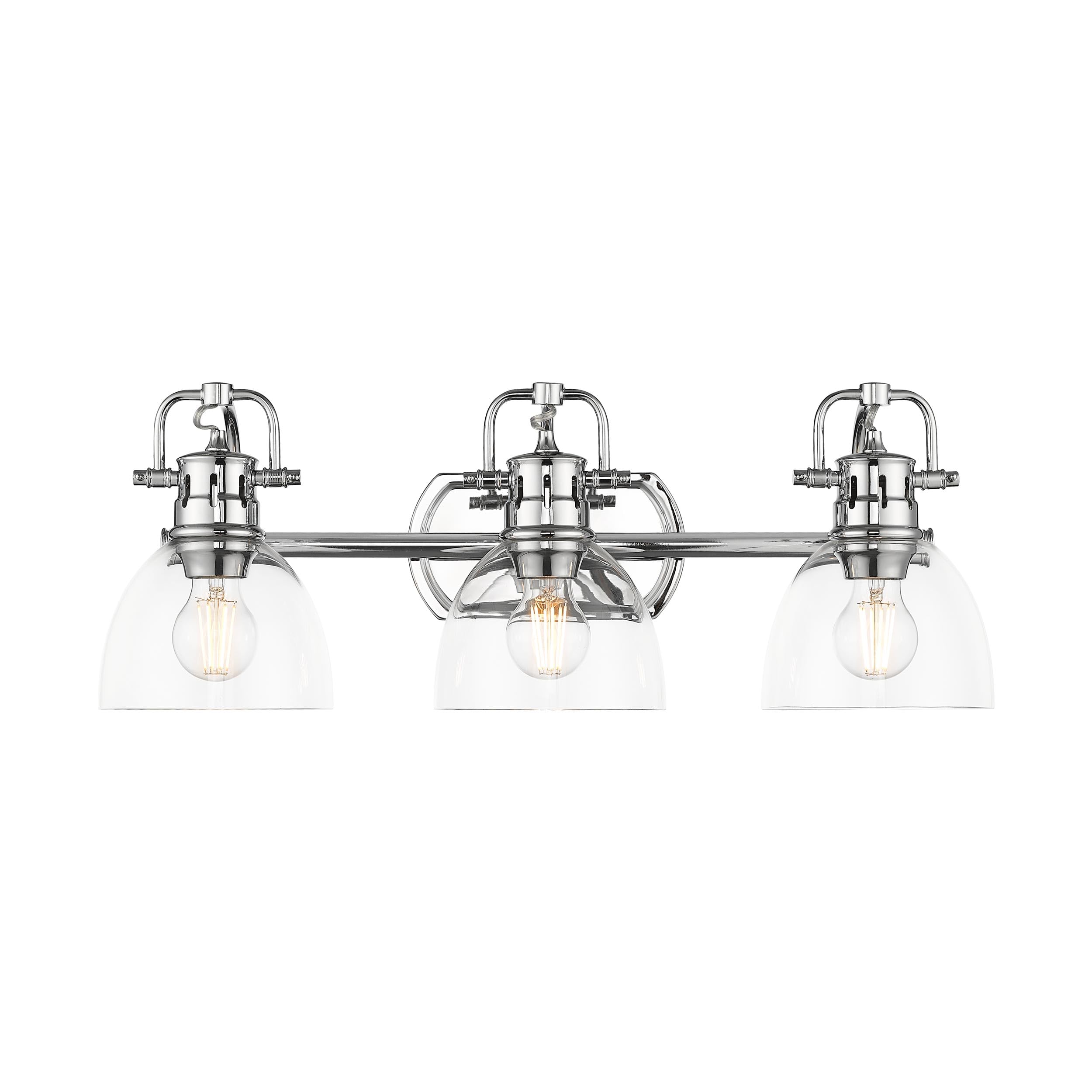 Open Box - Golden Lighting 3602-BA3 CH-CLR - Bathroom Fixtures Indoor Lighting