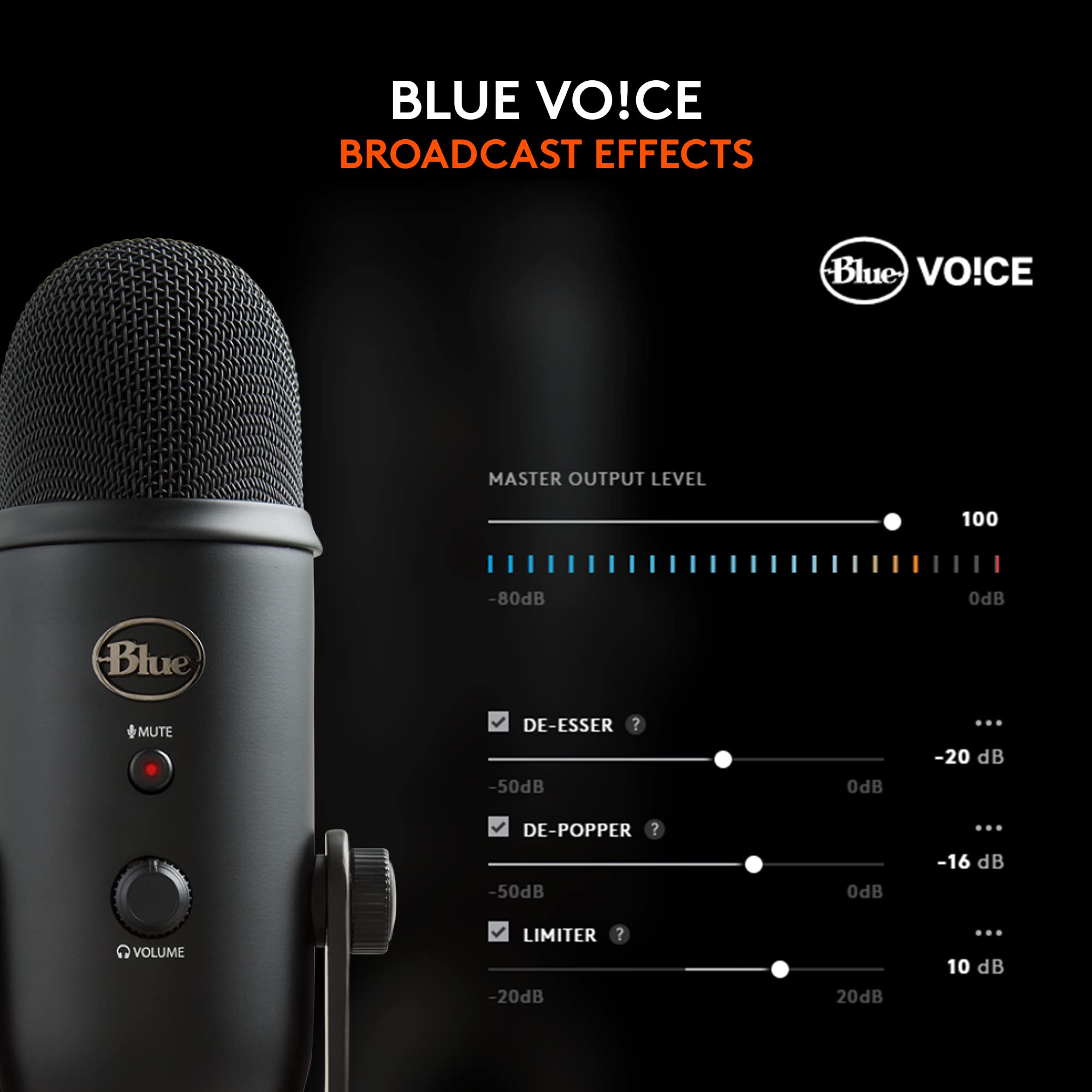 Open Box -  Blue Microphones Yeti USB Microphone - Blackout Edition