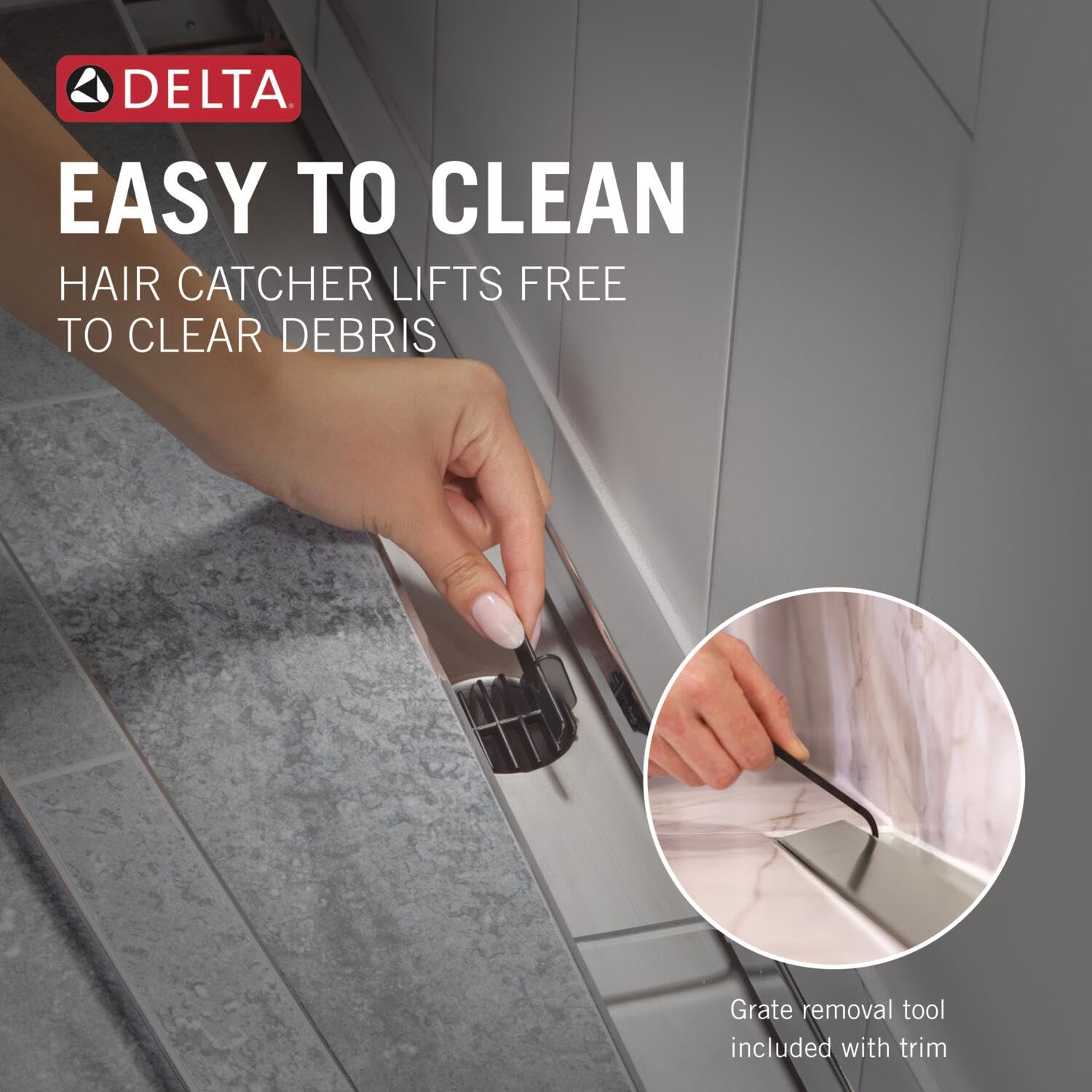 Open Box - Delta DT0733670-SS - Shower Drain Parts Bath and Shower Parts