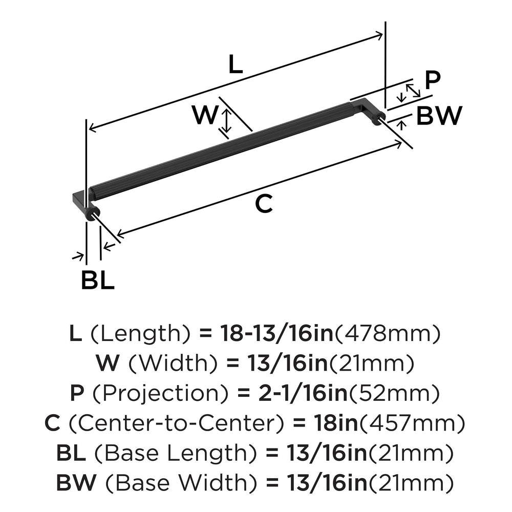 Open Box - Amerock BP37651MB - Pulls Cabinet Hardware