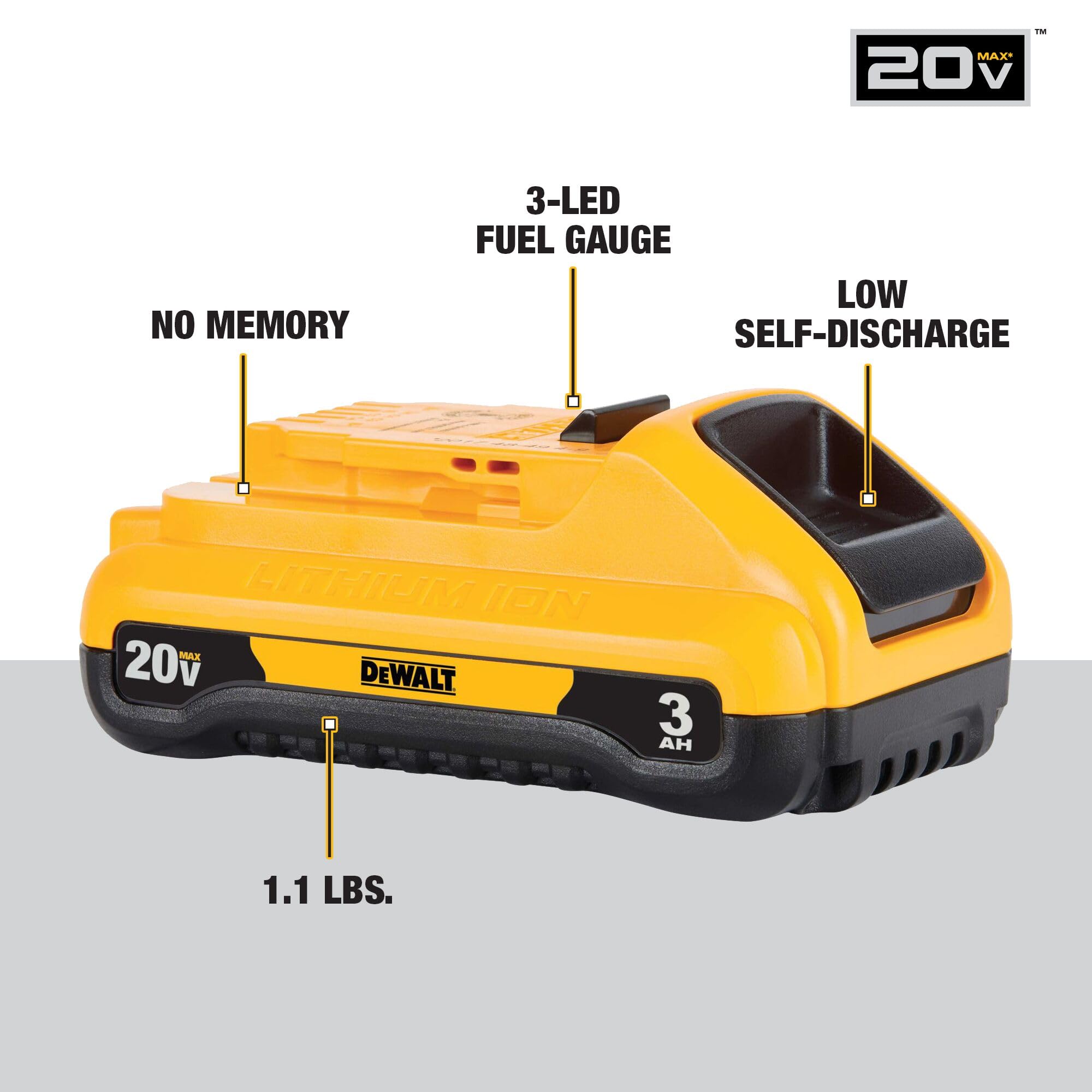 Open Box -  DEWALT DCB230-2 20V MAX Lithium Ion Battery Pack 3.0Ah, 2 pack