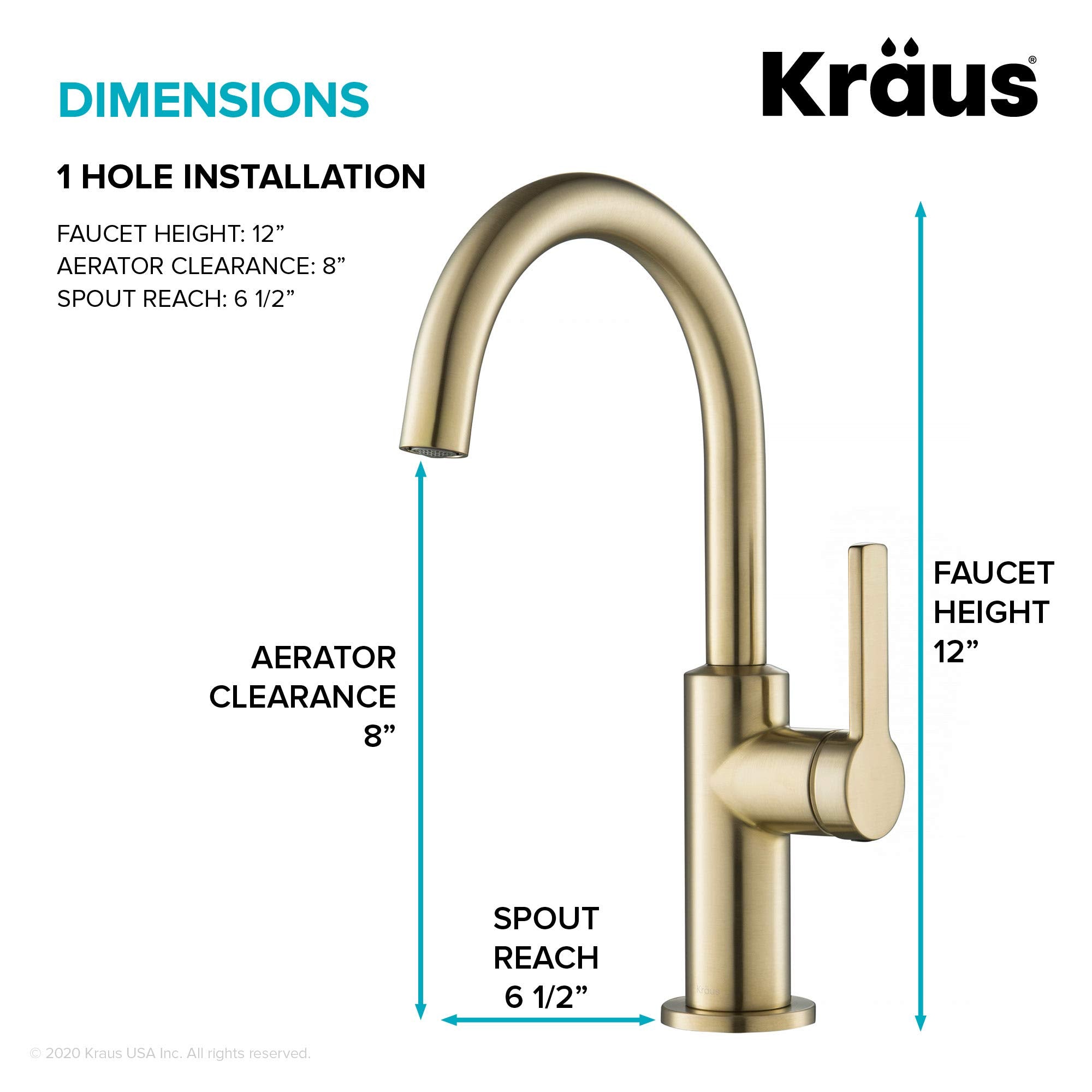 Open Box - Kraus KPF-2822SFACB - Bar Faucet