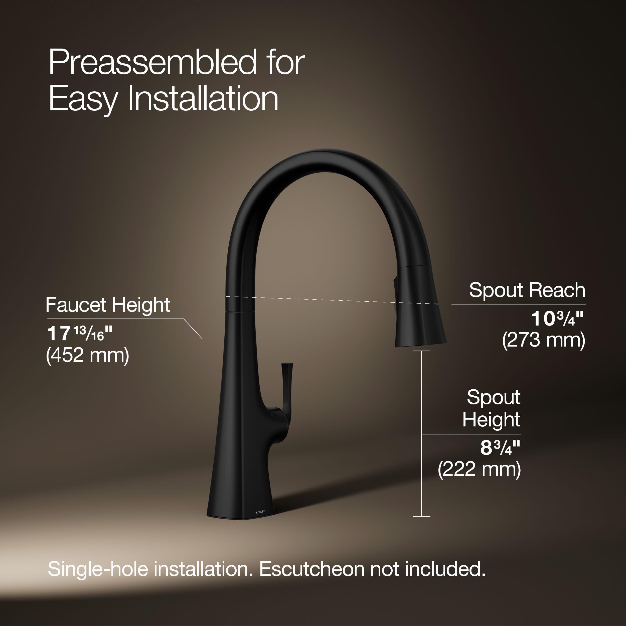 Open Box - Kohler K-22068-WB-BL - Kitchen Faucet