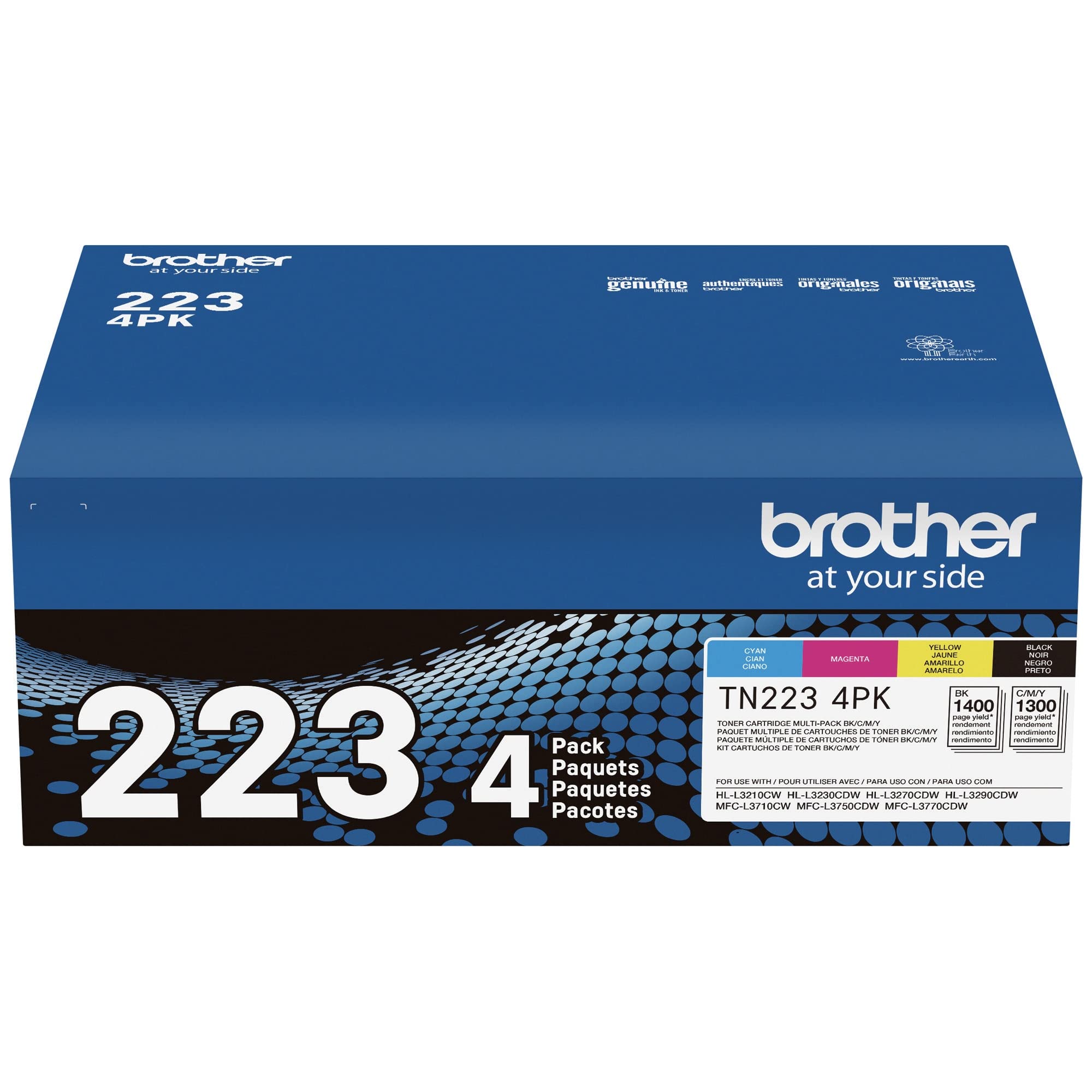 Used - BROTHER TN2234PK B/C/M/Y 4PK 012502656609