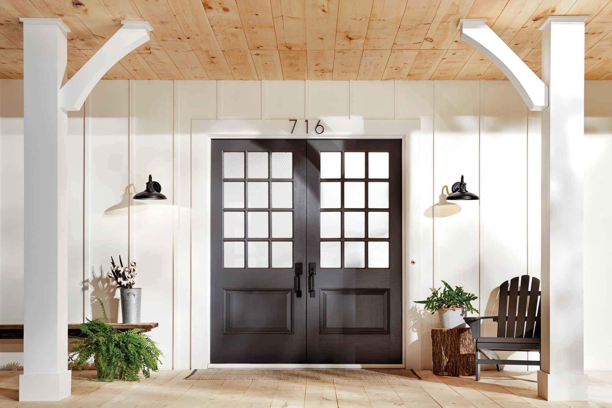 Open Box - Kichler 49980BKT - Wall Sconces Outdoor Lighting