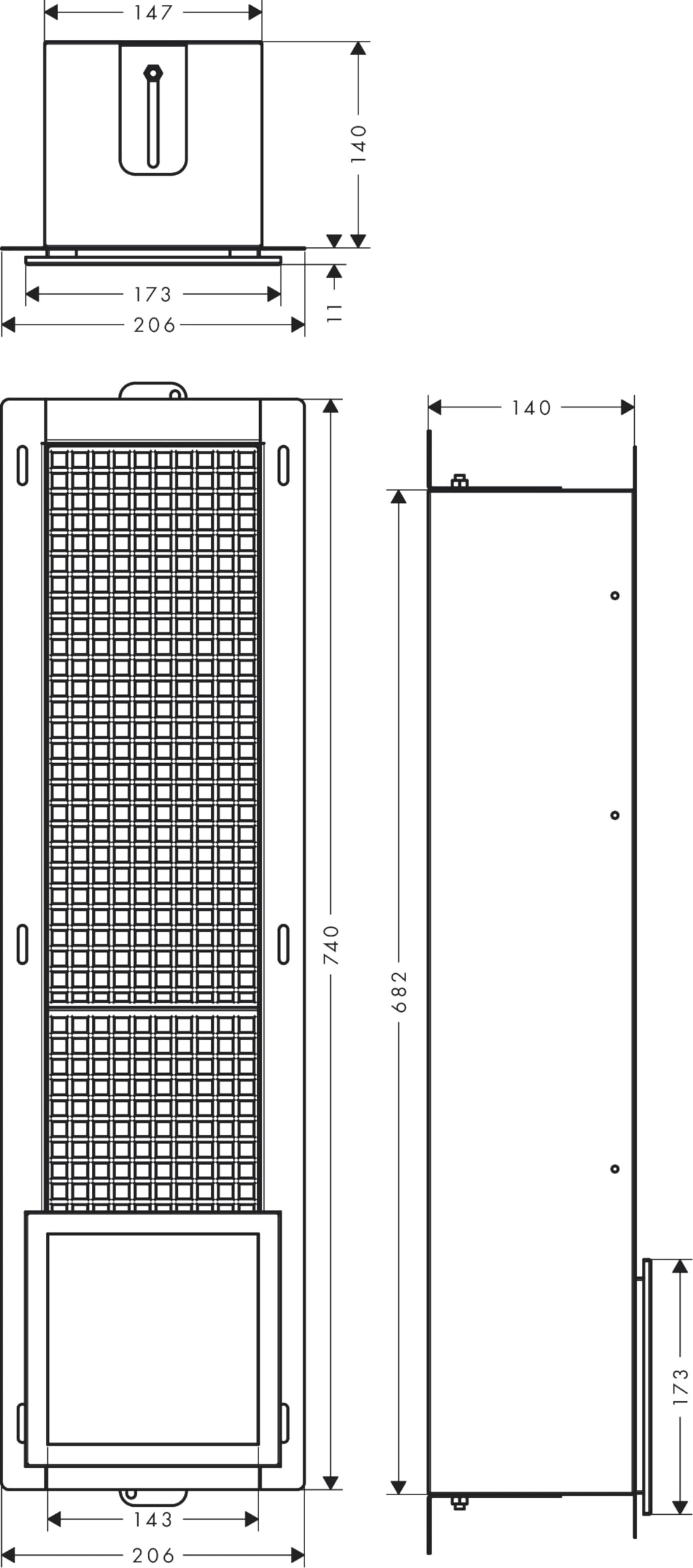 Open Box - Hansgrohe 56058670 - Bathroom Hardware Bathroom Hardware and Accessories