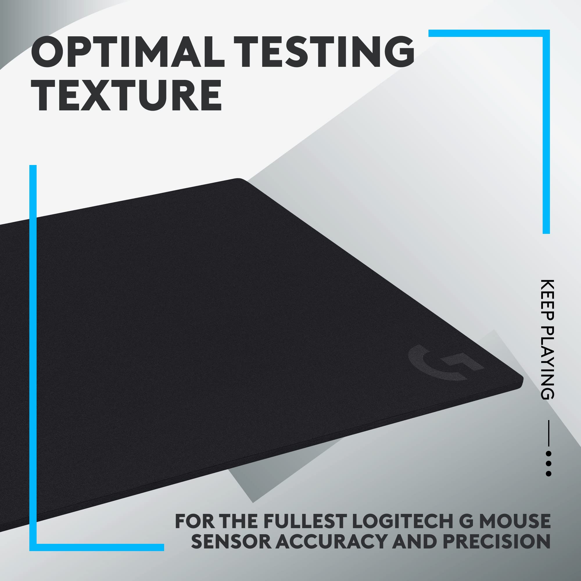 Refurbished - Logitech G740 Large Thick Gaming Mouse Pad - Optimized Surface, 5mm Non-Slip Mat (460 x 600 mm)