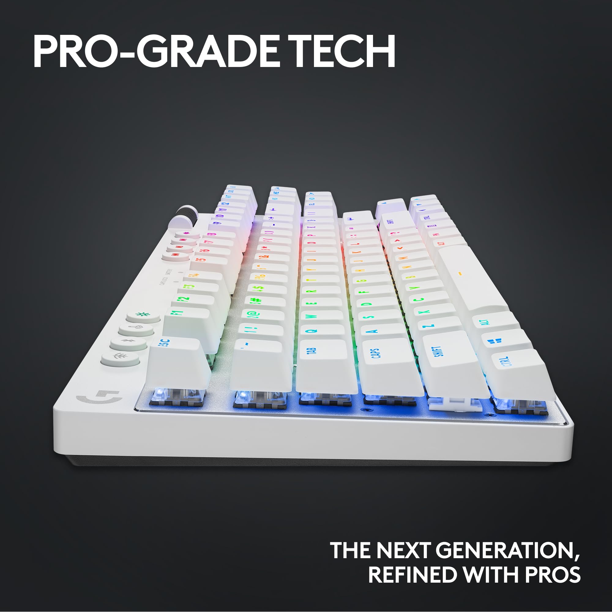 Refurbished - G PRO X TKL LIGHTSPEED Gaming Keyboard-WHITE-US-2.4GHZ/BT-TACTILE 920-012143