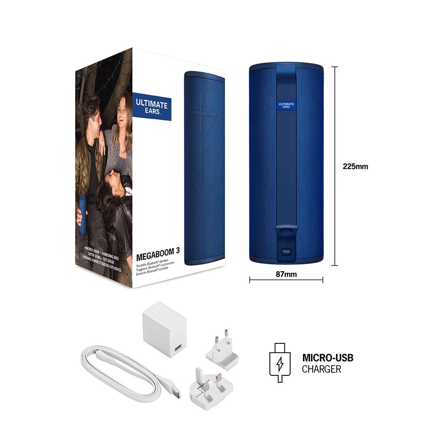 Certified Refurbished - Ultimate Ears MEGABOOM 3 Portable Wireless Bluetooth Speaker Ultimate EarsBullseye Deals