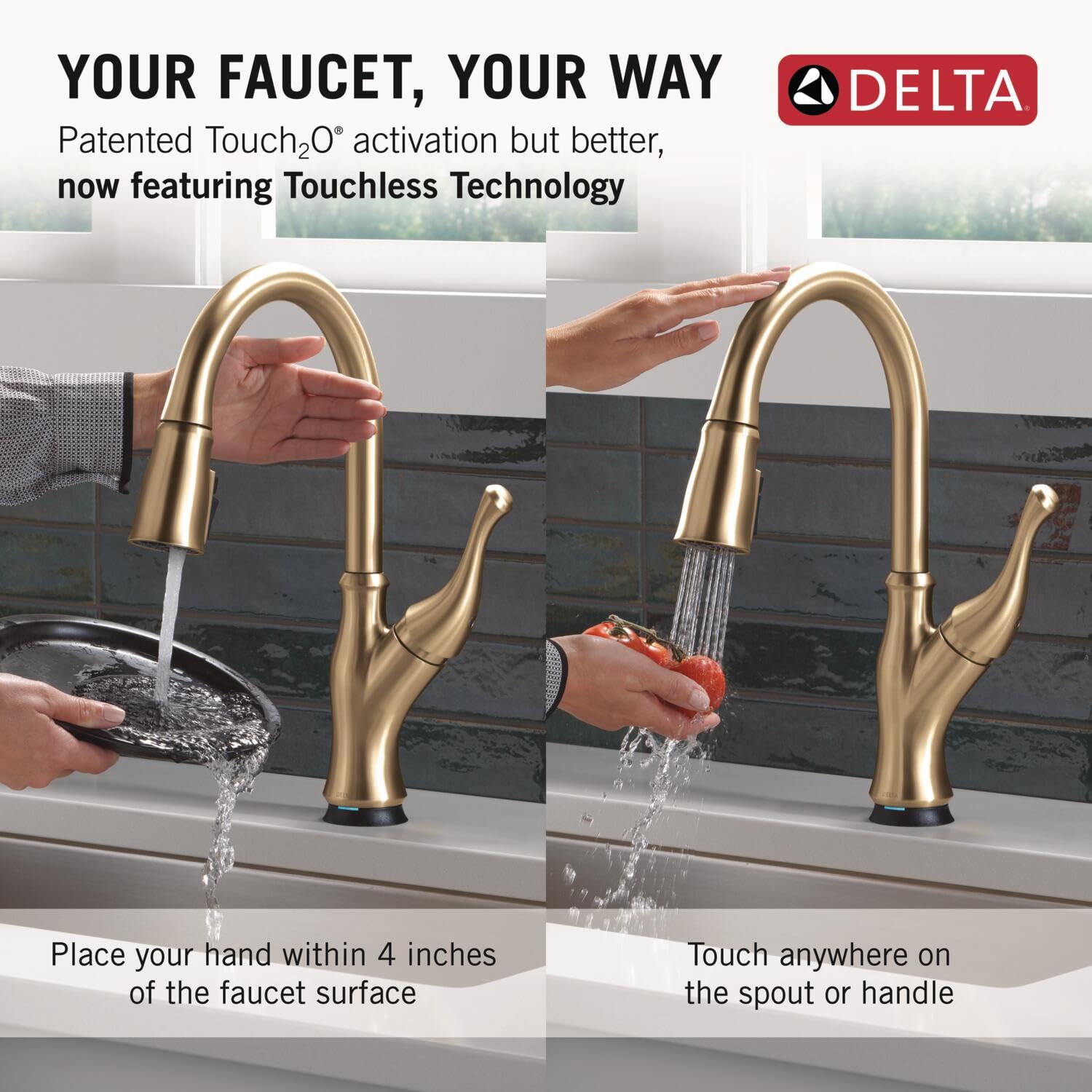 Open Box - Delta 19888TLZ-CZ-DST - Kitchen Faucet