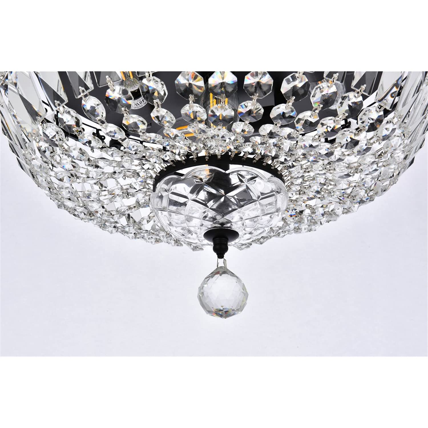 Open Box - Elegant Lighting V2528F16BK/RC - Ceiling Fixtures Indoor Lighting