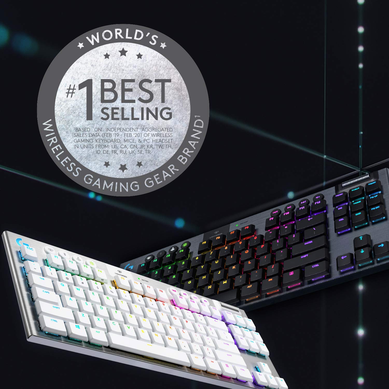 Open Box -  G915 TKL Tenkeyless LIGHTSPEED Wireless RGB Mechanical Gaming Keyboard - GL Tactile-CARBON-US-2.4GHZ 920-009495