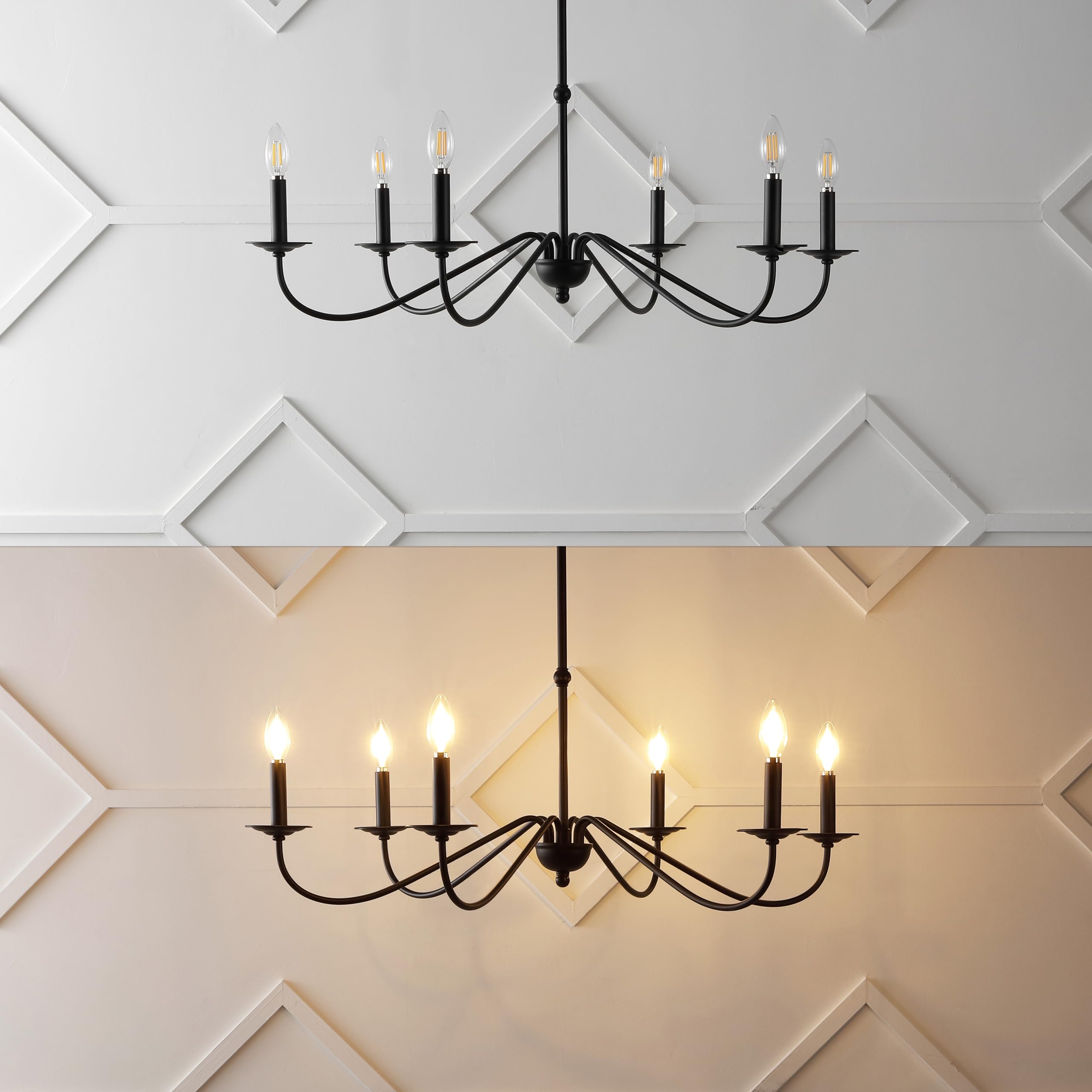 Open Box - JONATHAN Y Lighting JYL7559B - Chandeliers Indoor Lighting