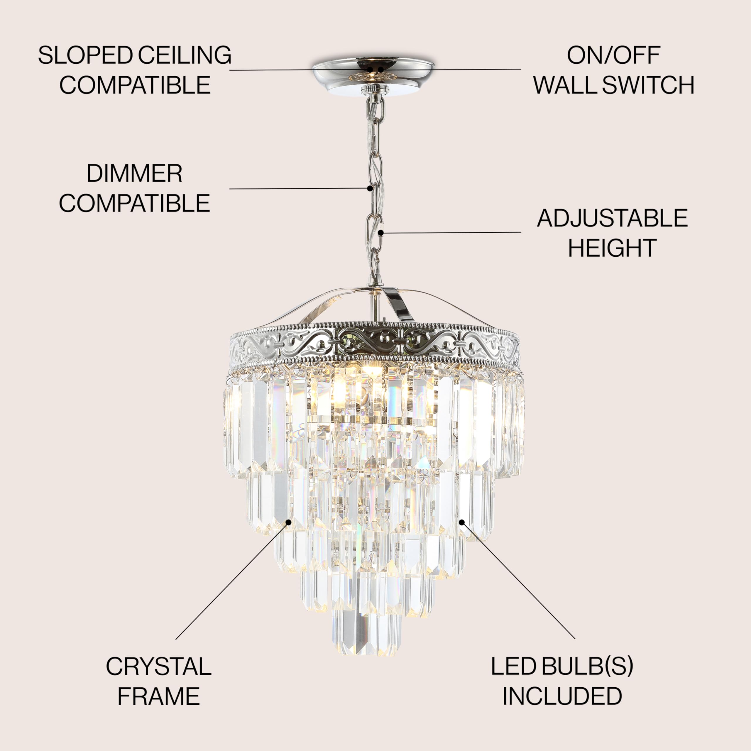 Open Box - JONATHAN Y Lighting JYL9006A - Chandeliers Indoor Lighting