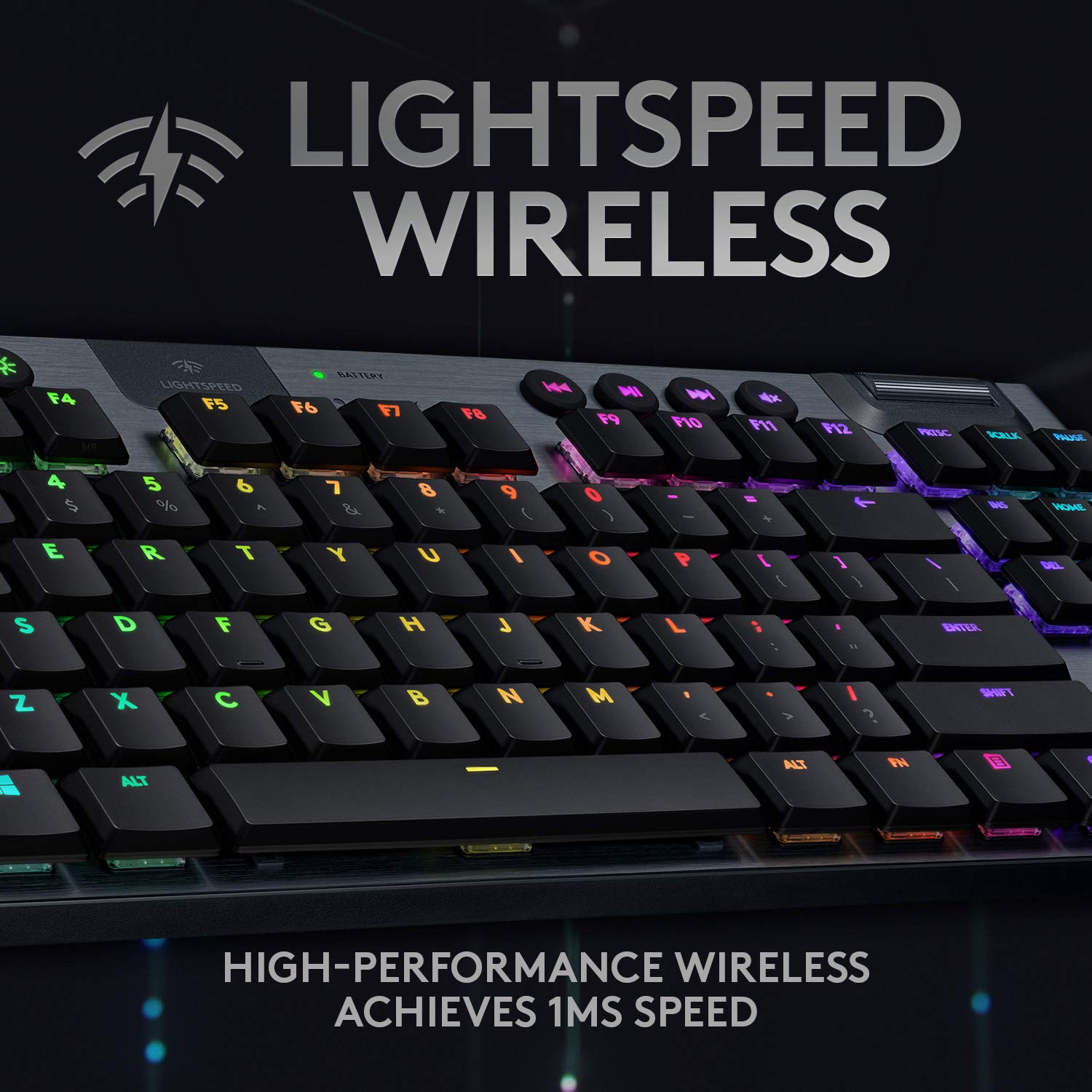 Open Box -  G915 TKL Tenkeyless LIGHTSPEED Wireless RGB Mechanical Gaming Keyboard - GL Tactile-CARBON-US-2.4GHZ 920-009495