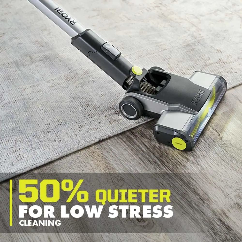 Used - RYOBI ONE+ 18V Cordless Stick Vacuum Cleaner Kit with 4.0 Ah Battery and Charger