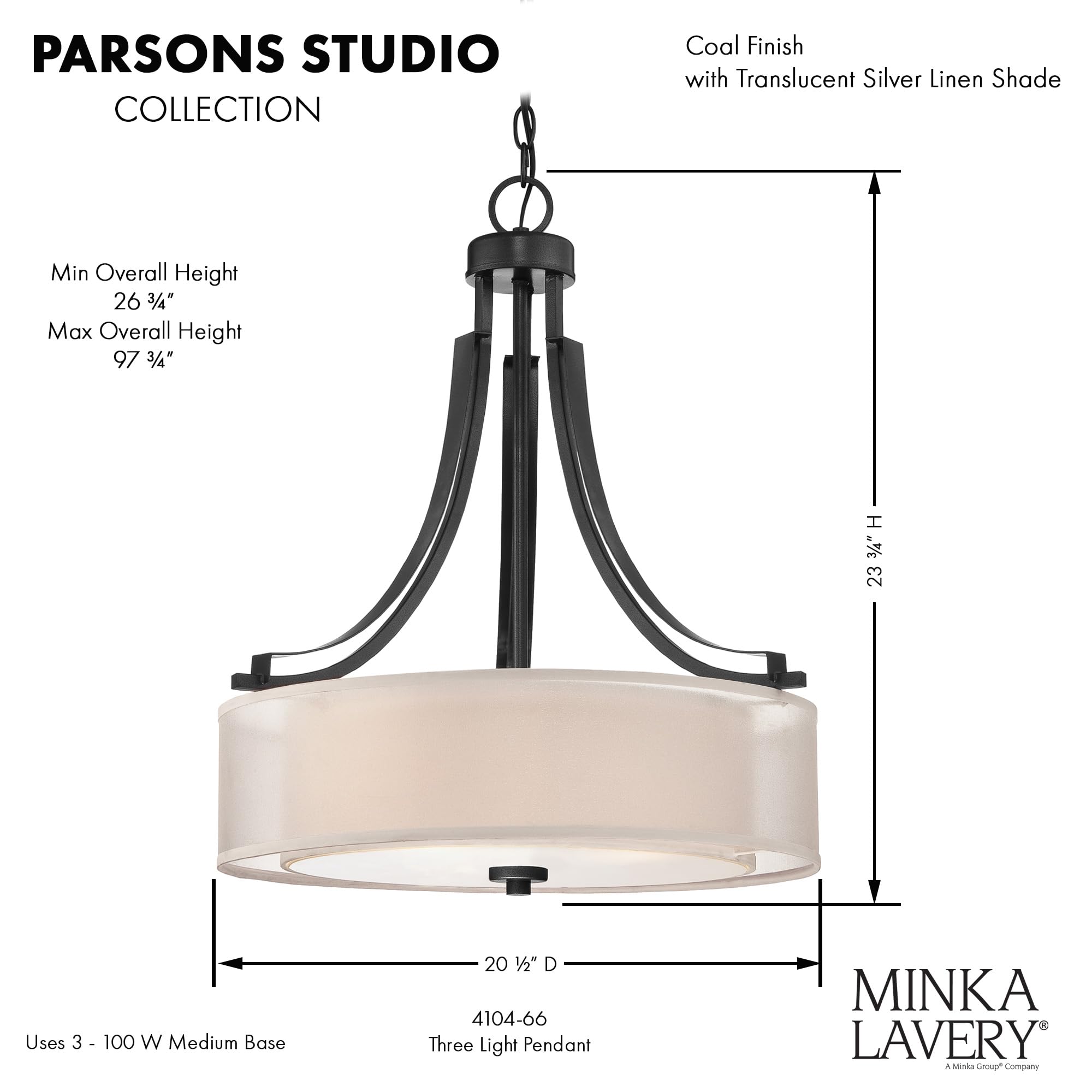 Open Box - Minka Lavery 4104-66 - Pendants Indoor Lighting