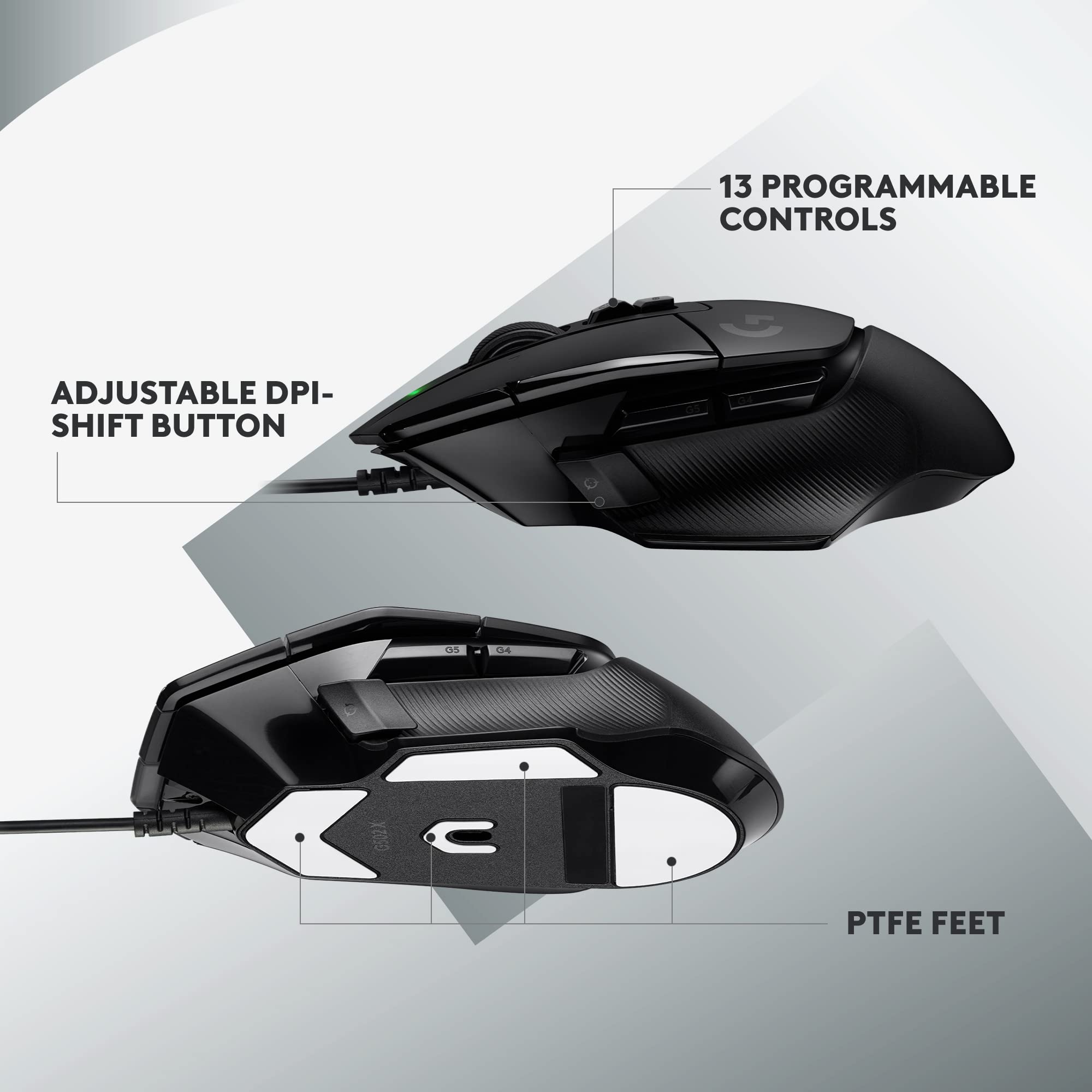 Refurbished - G502 X Gaming Mouse-BLACK-USB-#215 910-006136