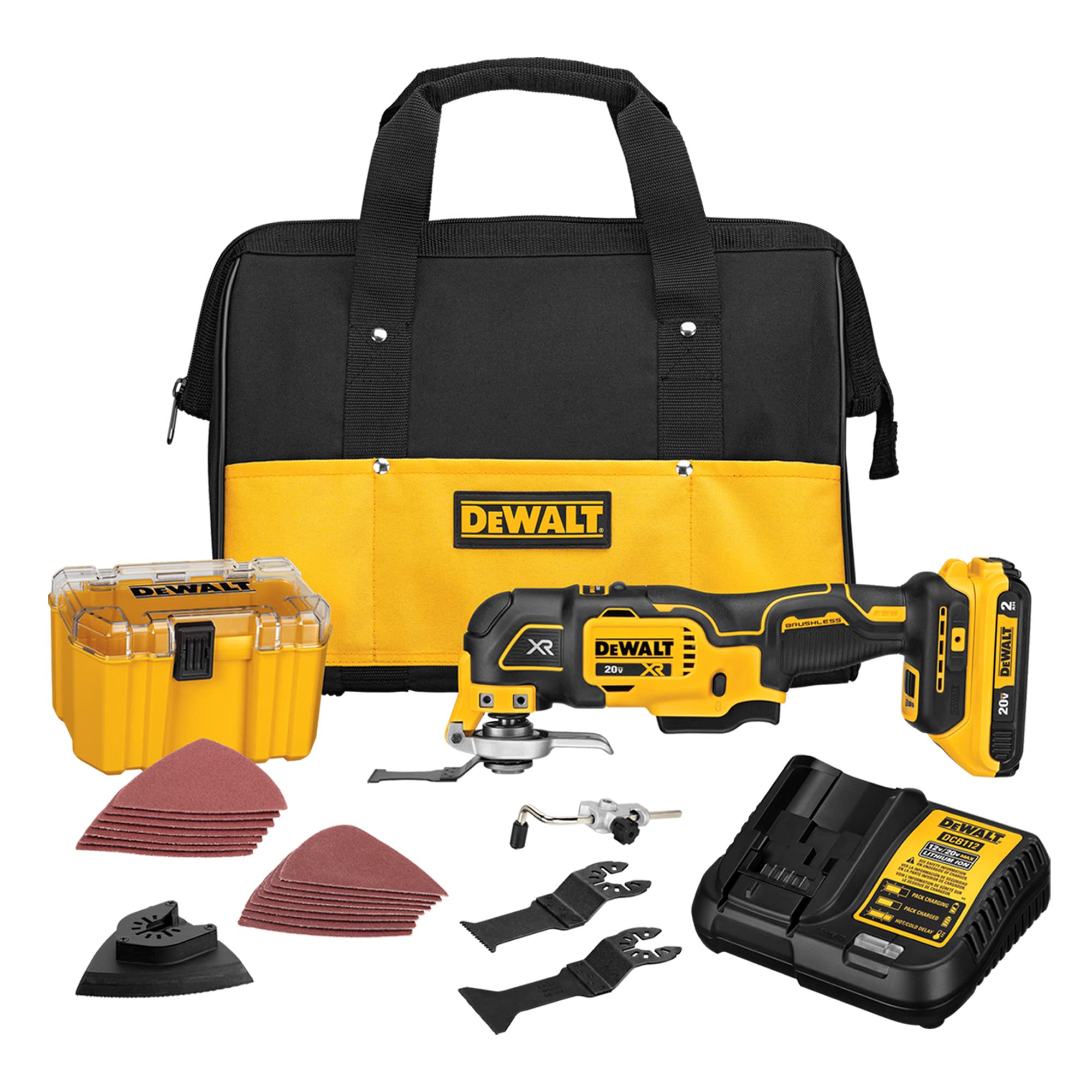 Open Box -  DEWALT 20-Volt MAX Lithium-Ion Cordless Brushless Oscillating Tool Kit