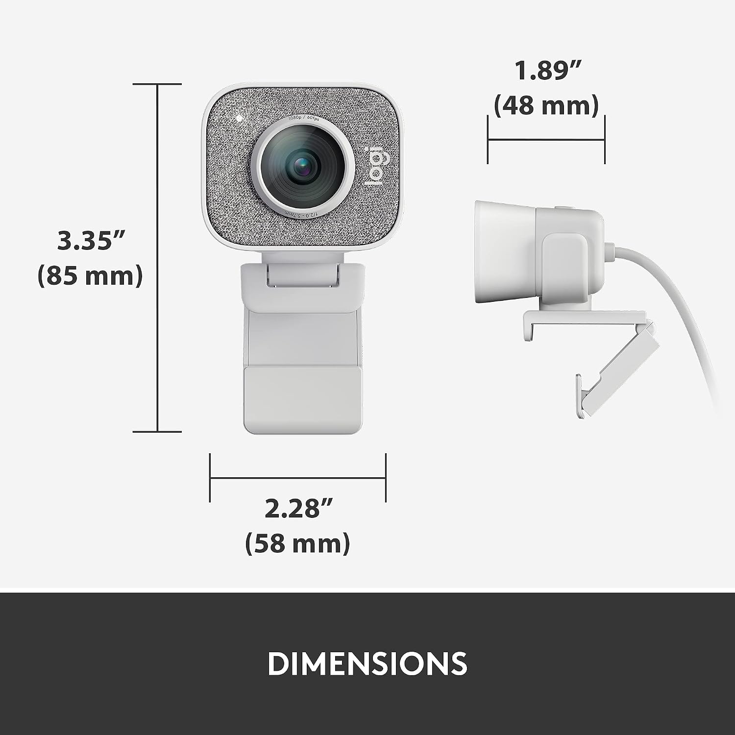 Refurbished - WEBCAM-StreamCam Plus-OFF-WHITE-USB-N/A-AMR-403-ON LINE