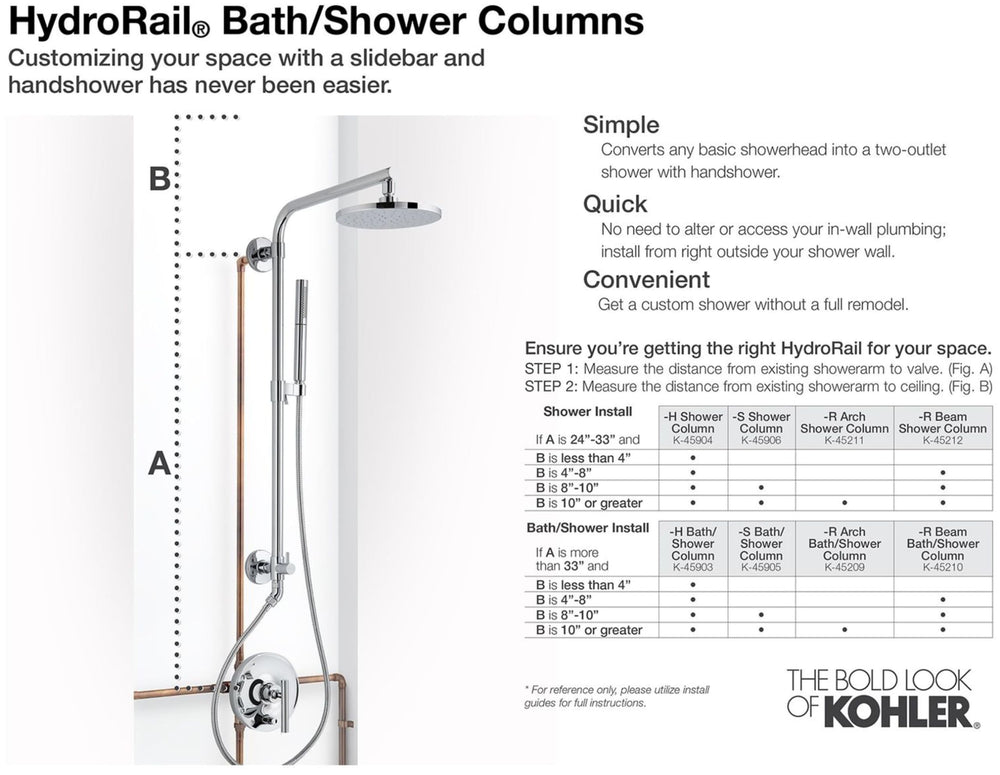 Open Box - Kohler K-45905-BL - Retrofit Showers Showers