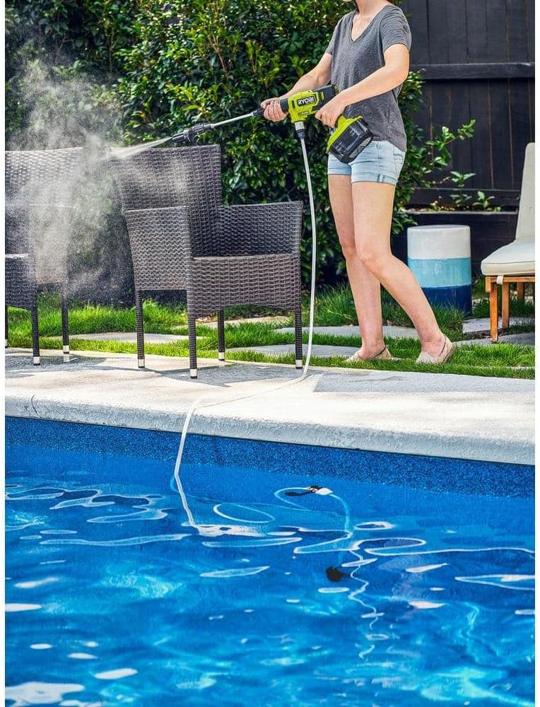 Open Box -  RYOBI ONE+ HP 18V Brushless EZClean 600 PSI 0.7 GPM Cordless Cold Water Power Cleaner (Tool Only)