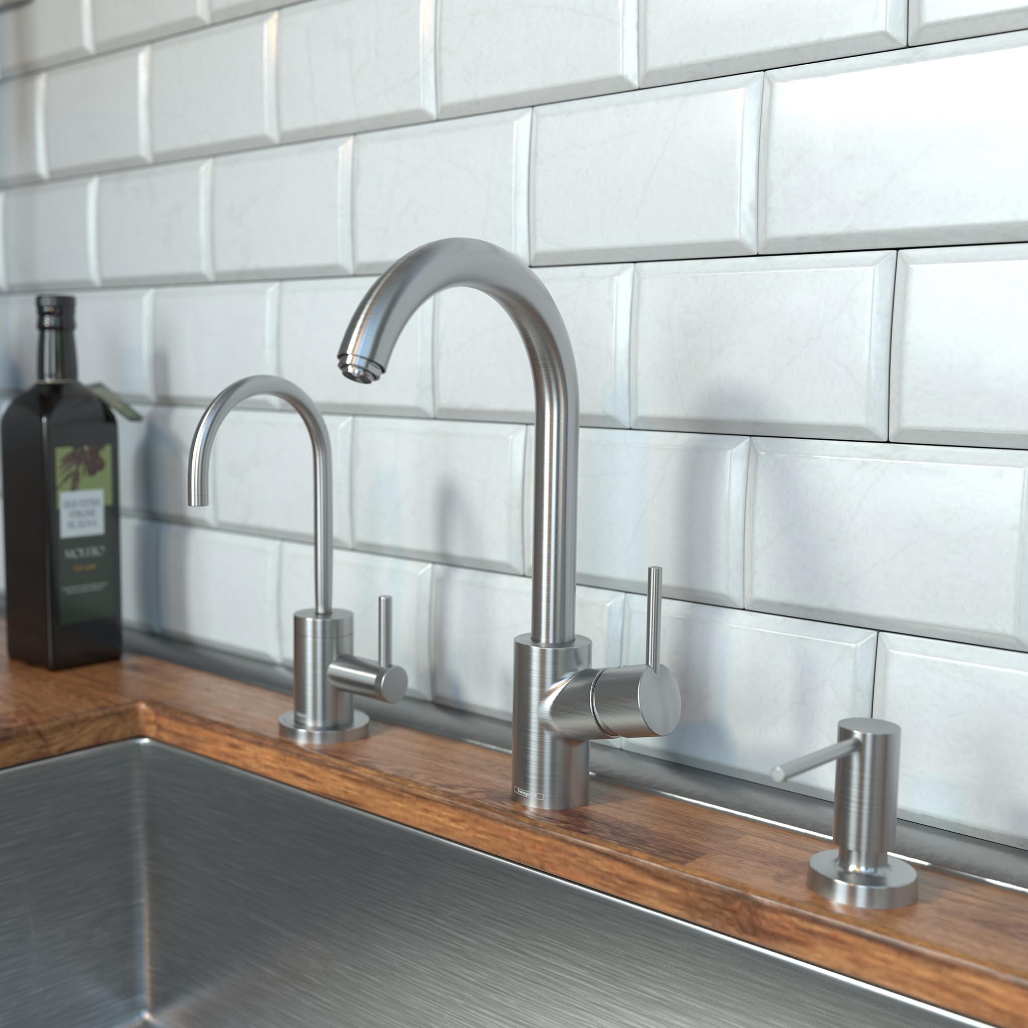 Open Box - Hansgrohe 4870800 Focus Kitchen Faucet with High-Arc Spout - Includes