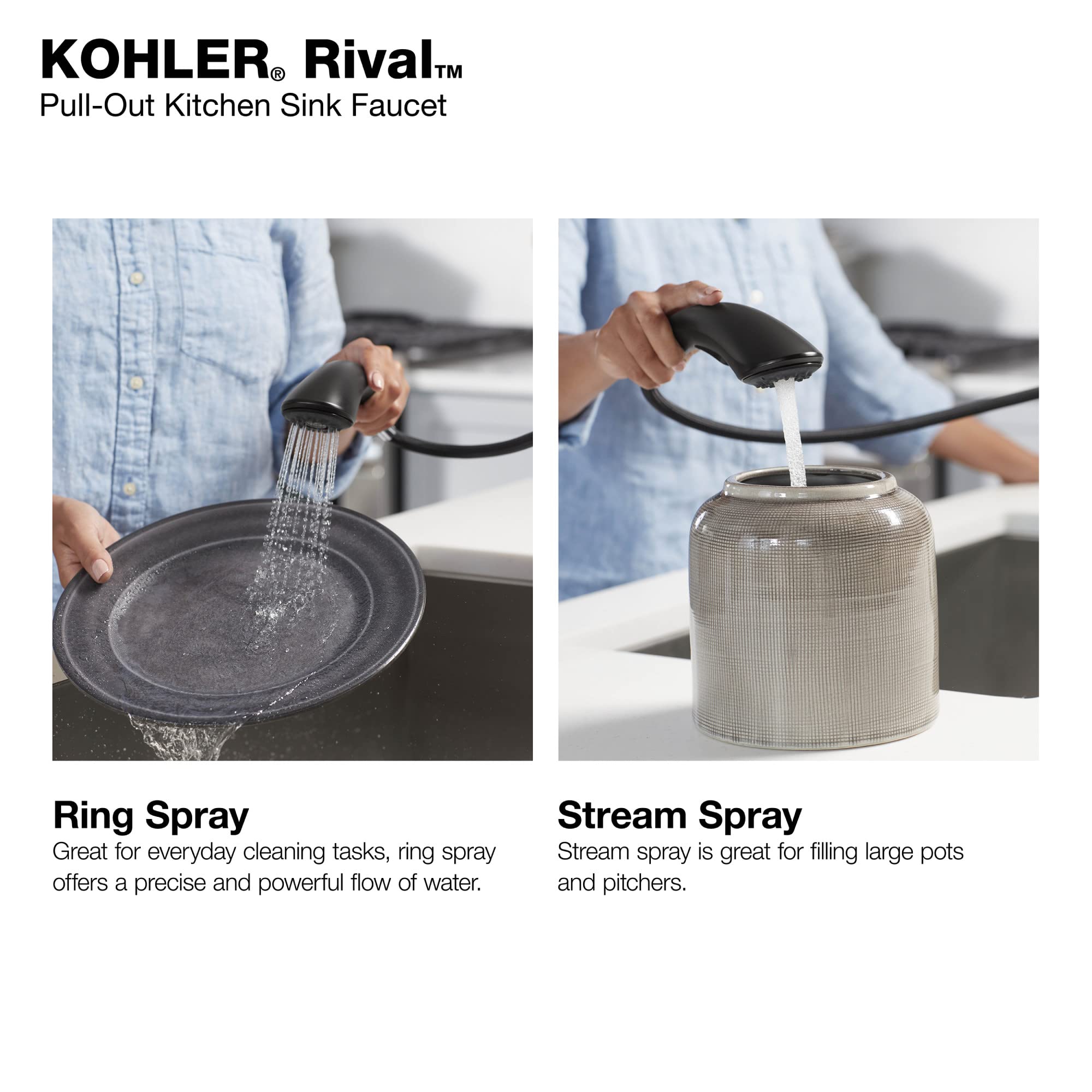 Open Box - Kohler K-30468-BL - Kitchen Faucet