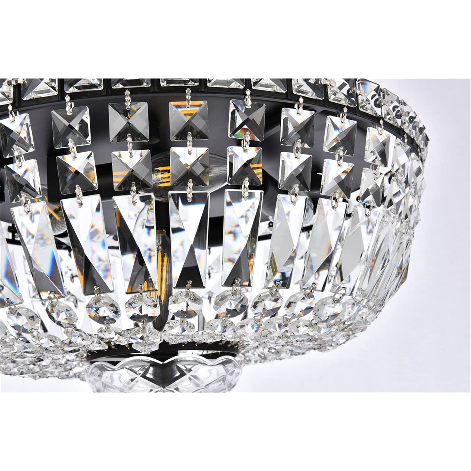 Open Box - Elegant Lighting V2528F16BK/RC - Ceiling Fixtures Indoor Lighting