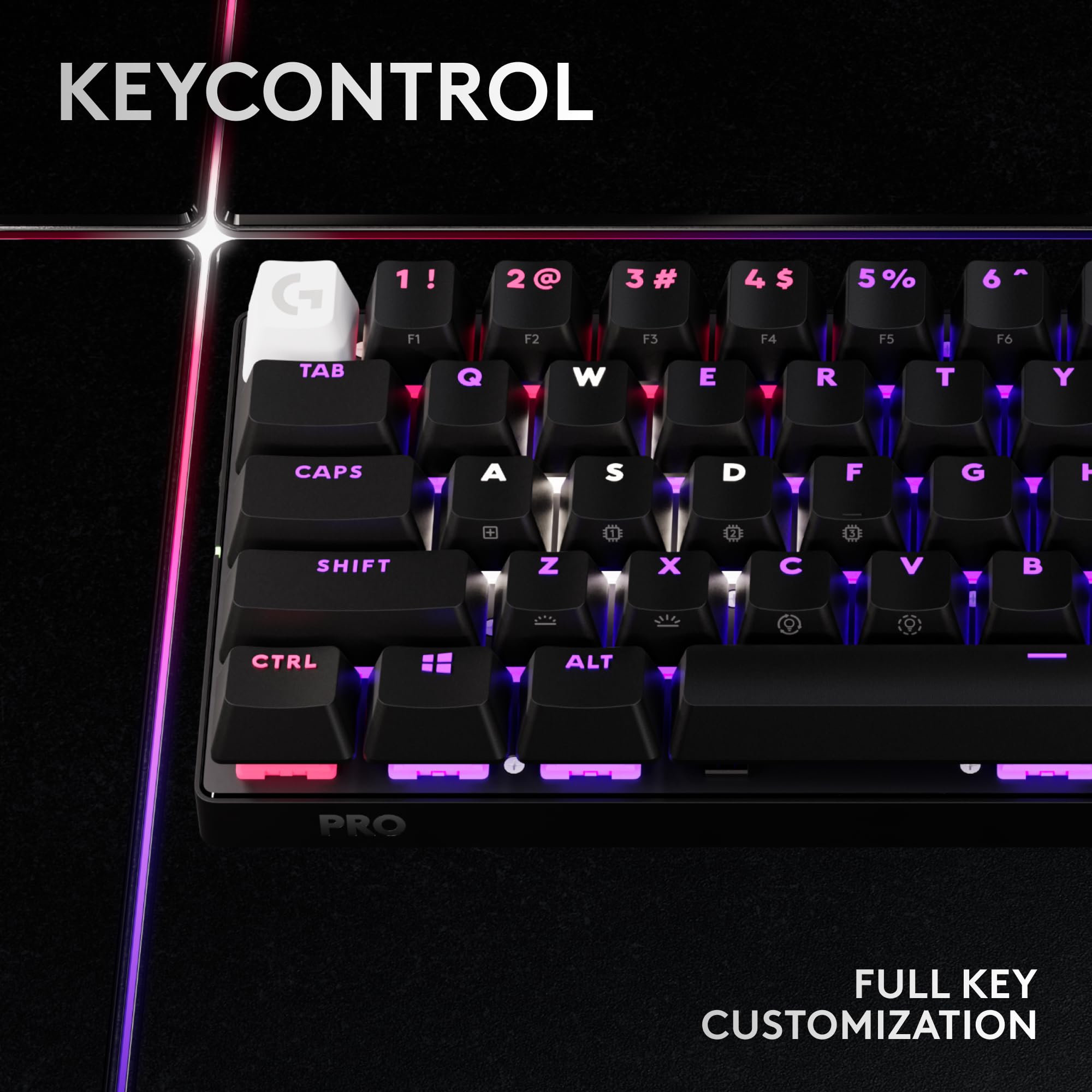 Refurbished - PRO X 60 LIGHTSPEED Wireless Gaming Keyboard (Tactile)-BLACK-US-2.4GHZ/BT-N/A-AMR-403-TACTILE SWITCH