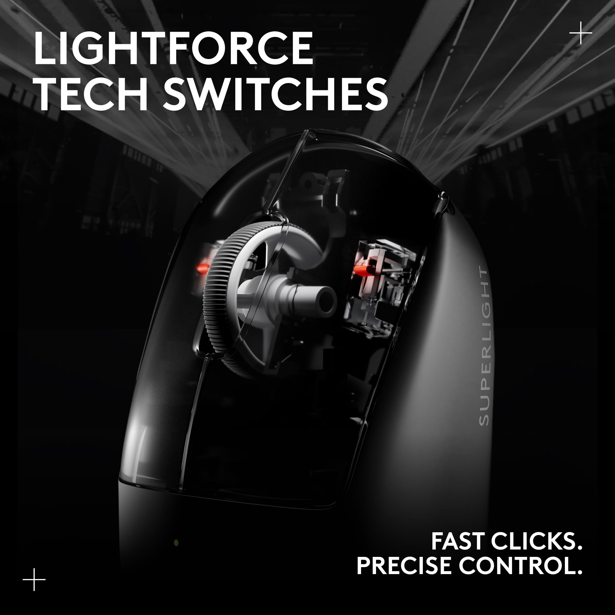 Refurbished - G PRO X SUPERLIGHT 2 LIGHTSPEED Gaming Mouse-BLACK-2.4GHZ-#215 910-006628