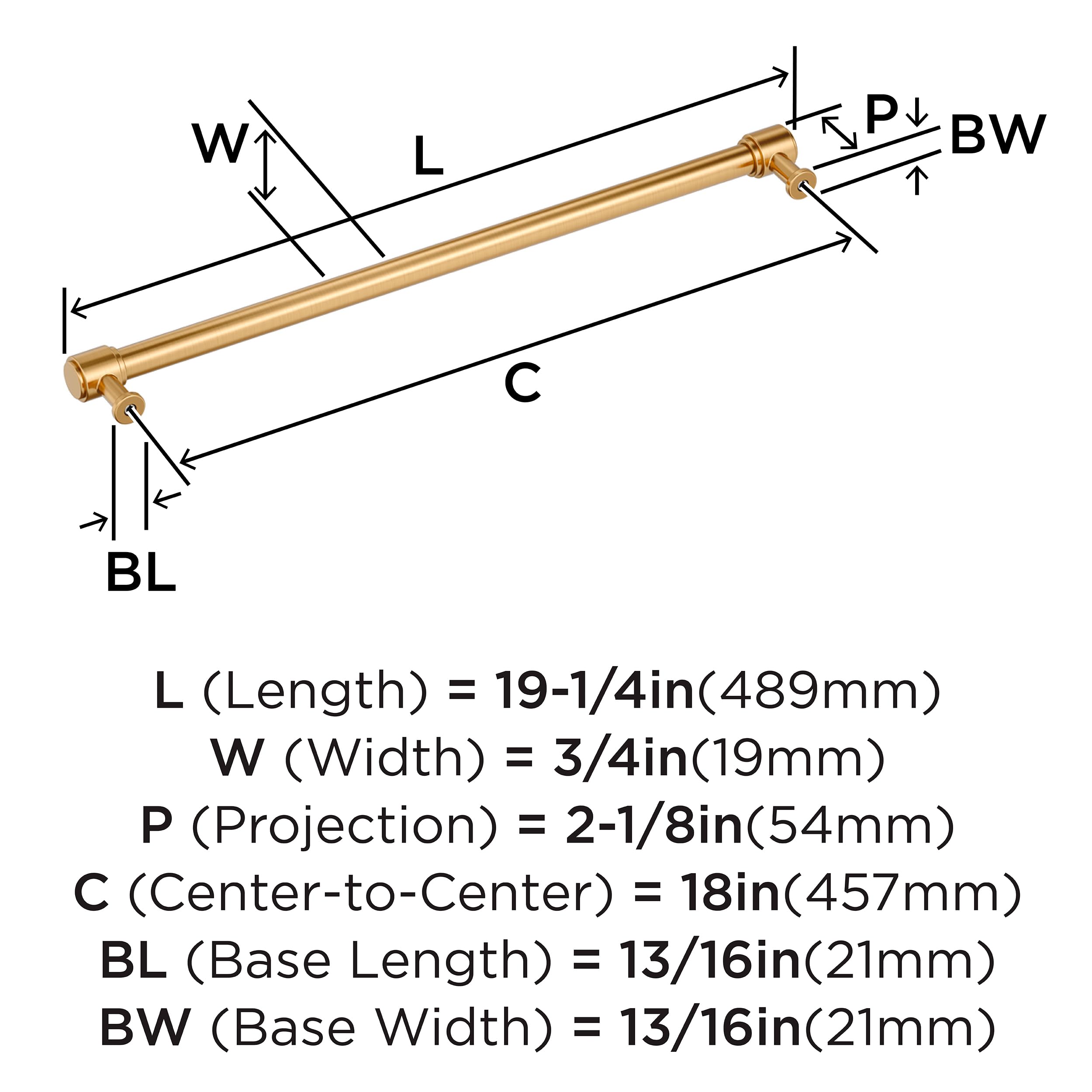 Open Box - Amerock BP37471CZ - Pulls Cabinet Hardware AmerockBullseye Deals