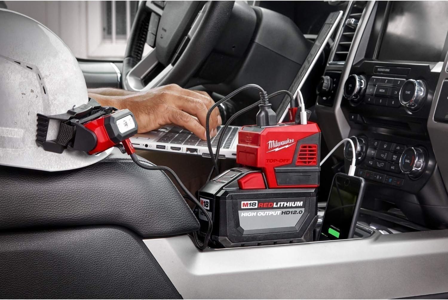 Open Box -  Milwaukee M18 18-Volt Lithium-Ion 175-Watt Powered Compact Inverter for M18 Batteries (Tool-Only) MilwaukeeBullseye Deals